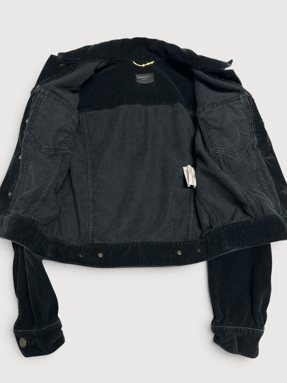 Saint Laurent Paris SS2021 Sample Black Corduroy Trucker Jacket Size US S / EU 44-46 / 1 - 3 Thumbnail