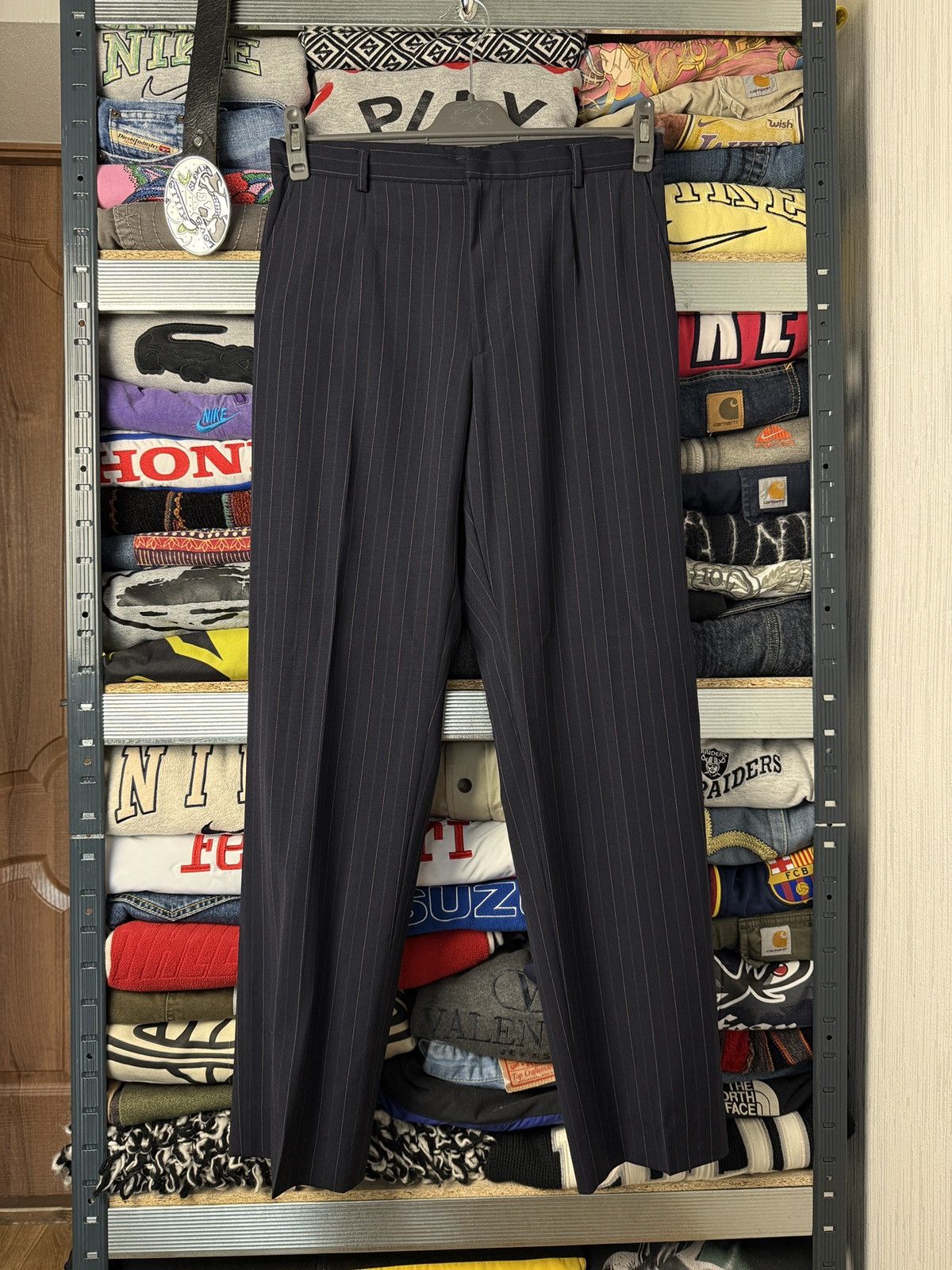 Dolce & Gabbana Dolce & Gabbana Luxury Suit Striped Size 48R - 12 Thumbnail