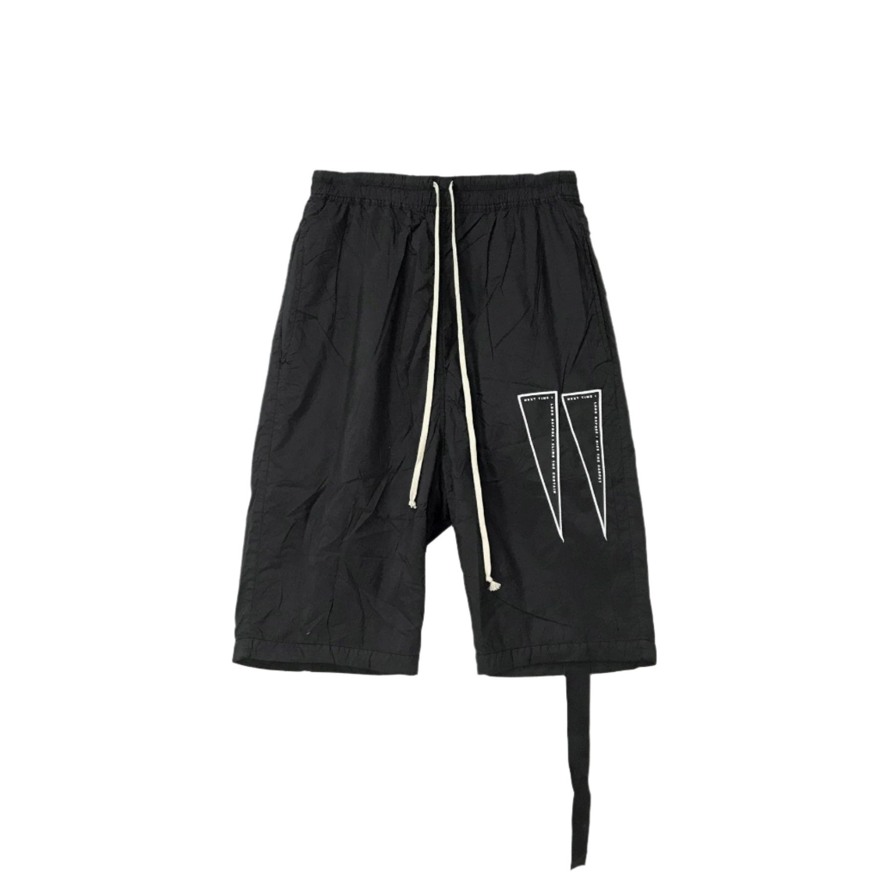 Rick Owens Drkshdw Inverted Triangle Crotch Shorts In Black