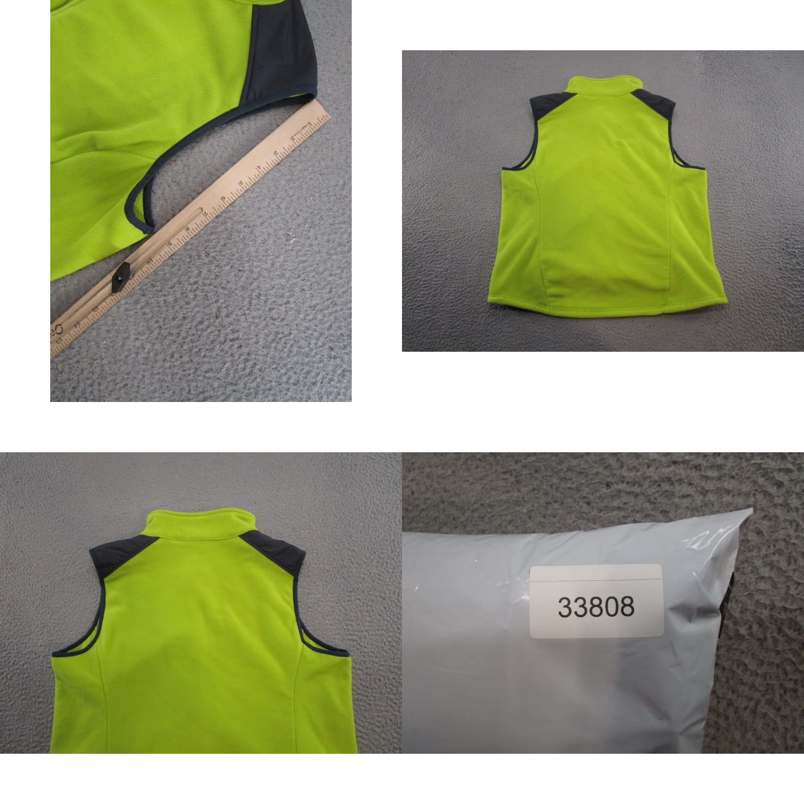 Vintage LL Bean Womens Vest Zip Up Fleece Size XL Outdoors Green Pockets - (NH) Size XL / US 12-14 / IT 48-50 - 8 Thumbnail