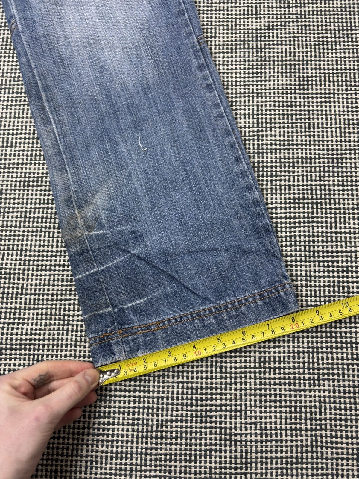 Japanese Brand Y2K kosmo lupo embroidered skeleton swag jeans vintage Size US 32 / EU 48 - 14 Thumbnail