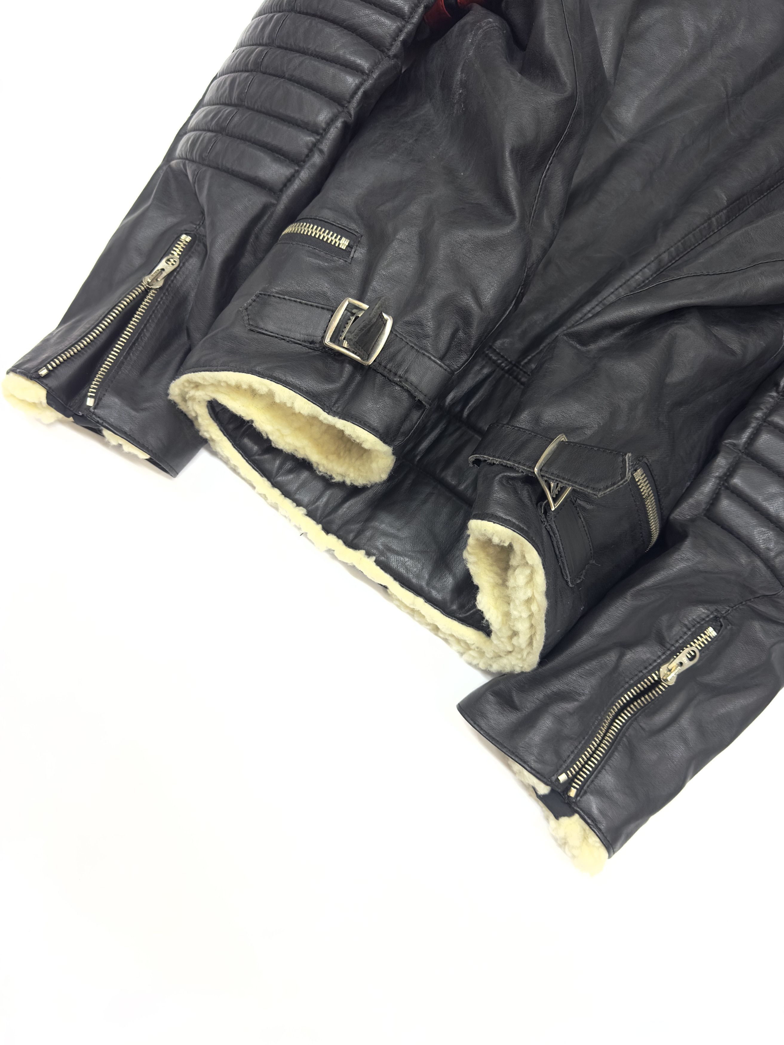 Vintage Vintage 80s Racer Leather Motorcycle Jacket Size US XL / EU 56 / 4 - 5 Thumbnail