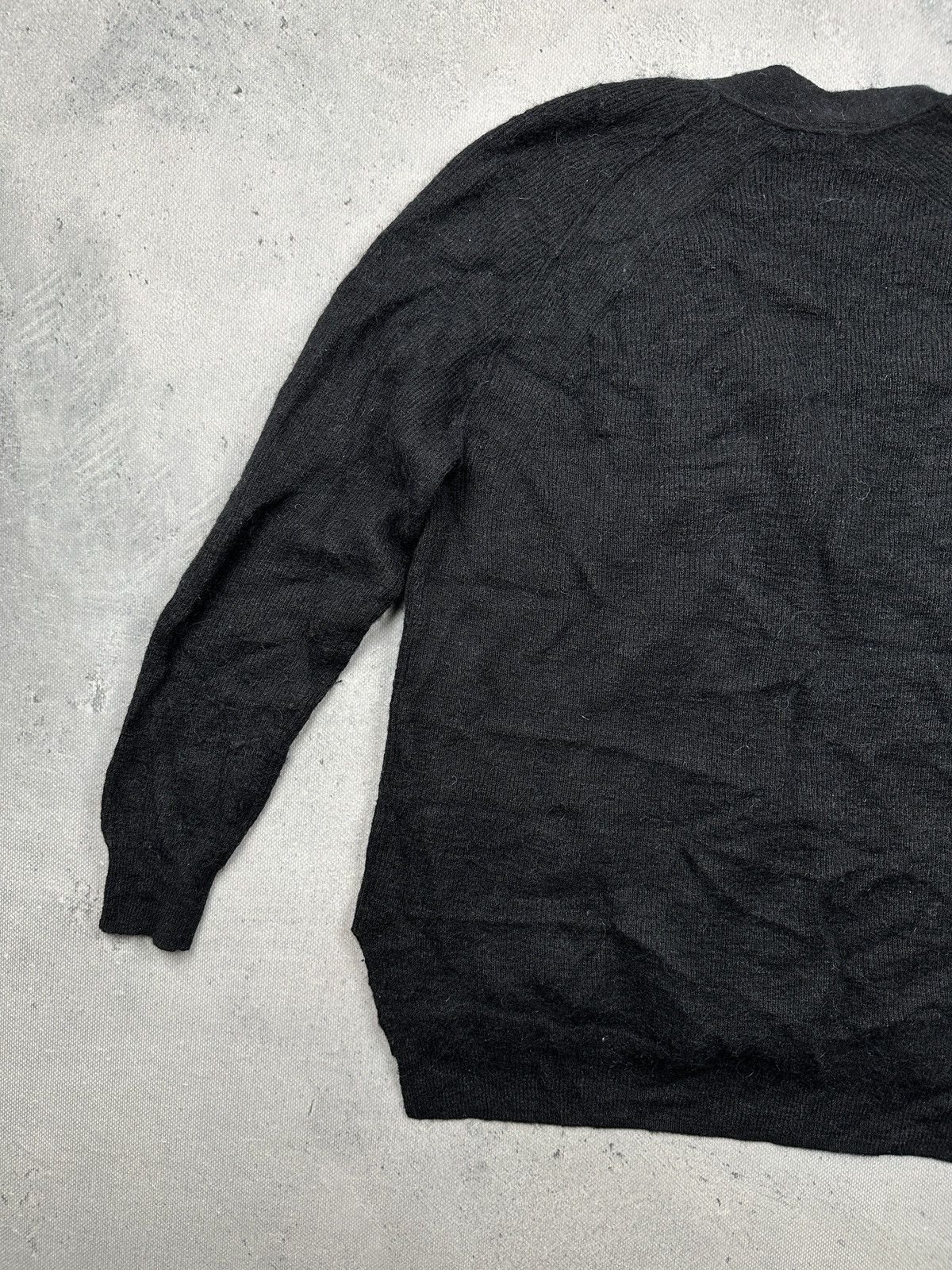 Acne Studios Acne Studios Black Alpaca Wool Cardigan Minimalist Archive Size M / US 6-8 / IT 42-44 - 12 Thumbnail