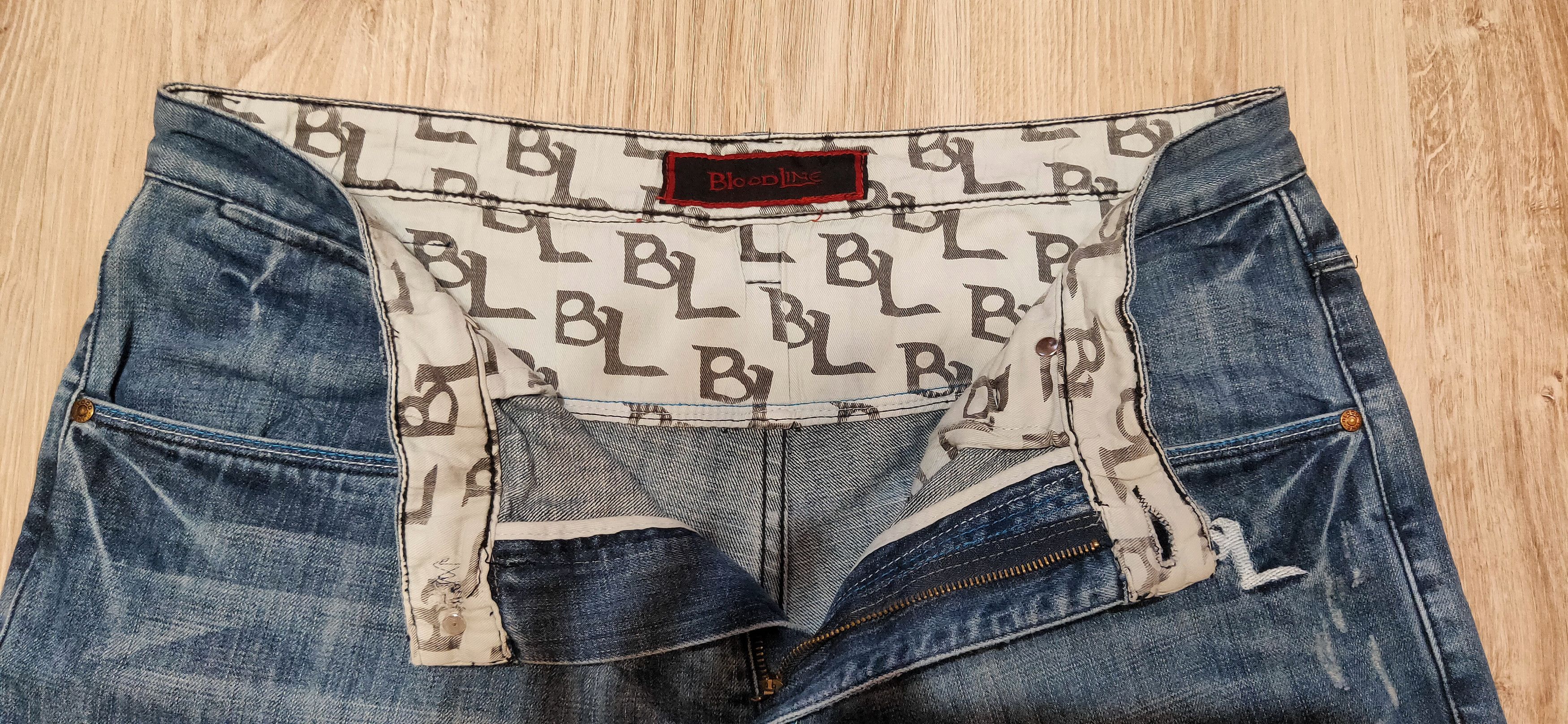 Fubu × JNCO × Vintage Vintage Bloodline baggy jeans rap pants jnco style Size US 36 / EU 52 - 4 Thumbnail