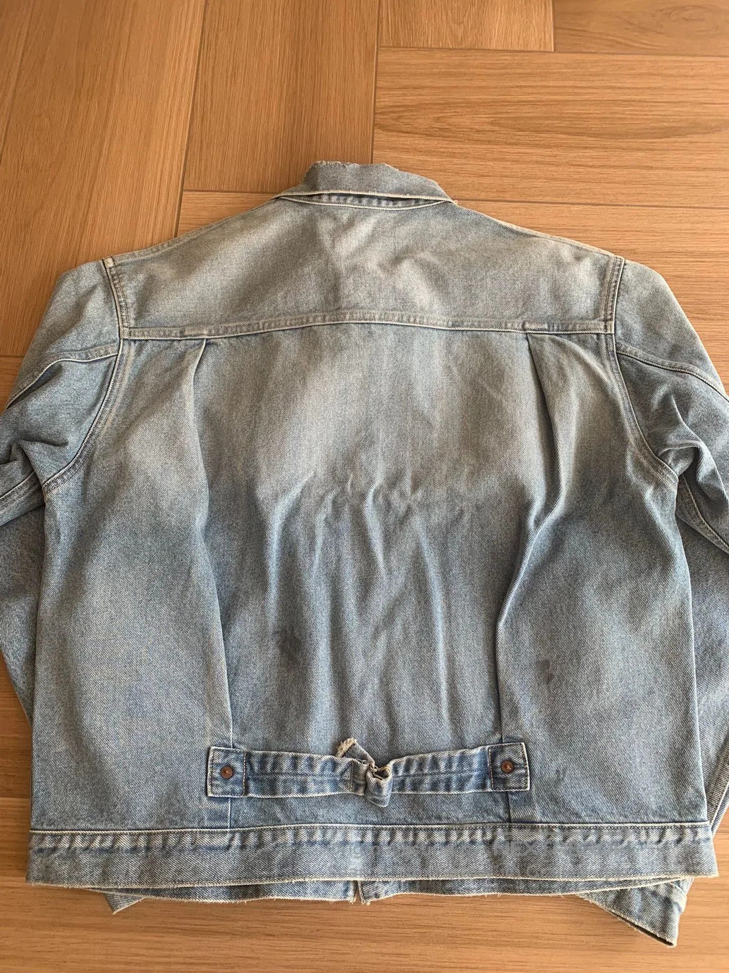 Johnbull JOHNBULL Washed Distressed Denim Jacket. Size US L / EU 52-54 / 3 - 2 Thumbnail