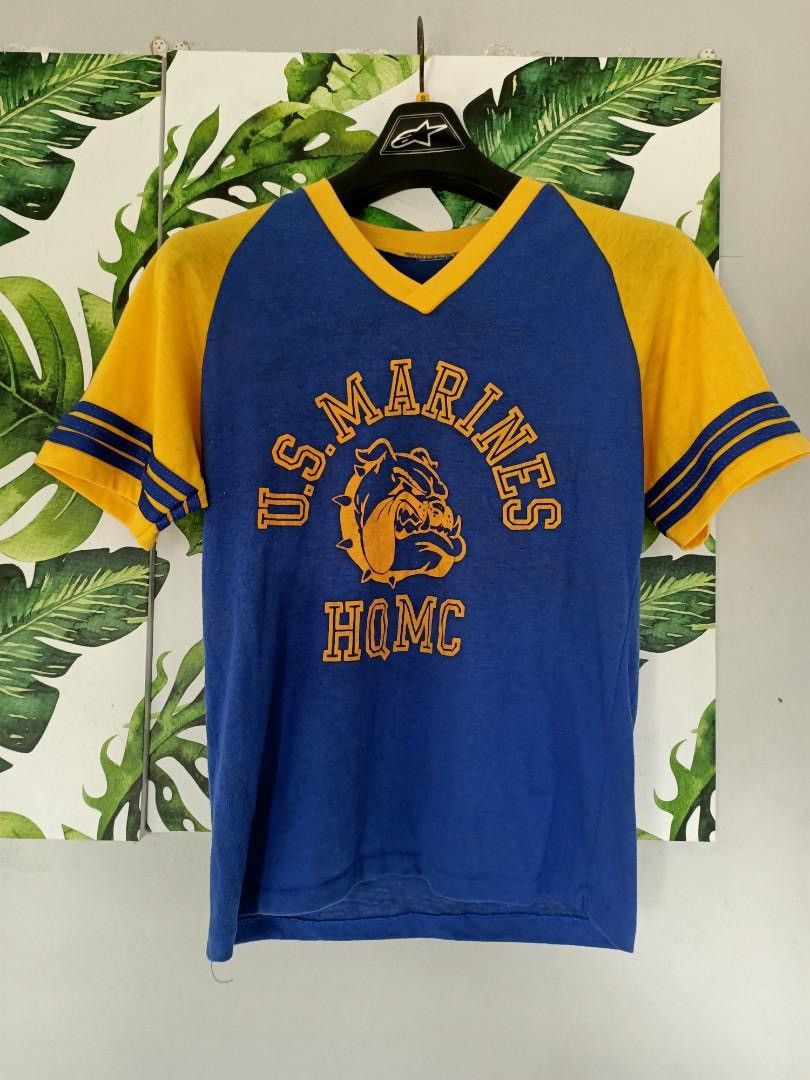 Vintage Vintage 70s US Marines HQMC Raglan Tee Size US S / EU 44-46 / 1 - 2 Thumbnail