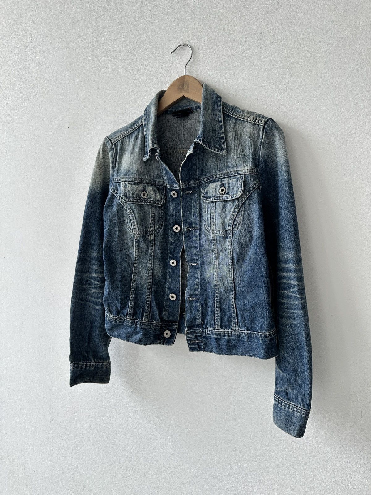 Diesel × Vintage Diesel distressed denim jacket Size S / US 4 / IT 40 - 3 Thumbnail