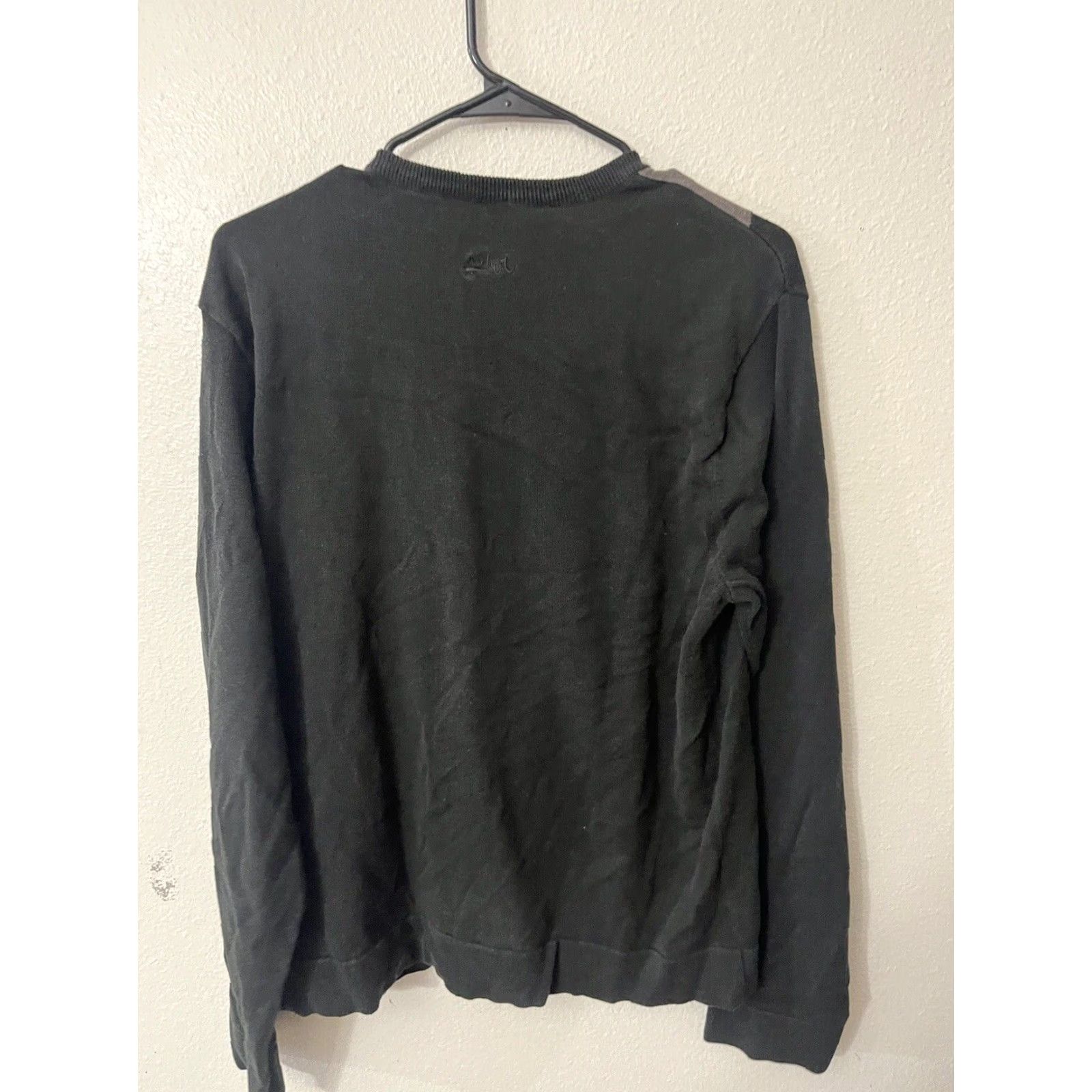 Quiksilver Quicksilver Mens Size Large Argyle Long Sleeve Sweater Black Gray Pullover Classic, Preppy, Nerd, Grandpa Mens Size US L / EU 52-54 / 3 - 2 Thumbnail