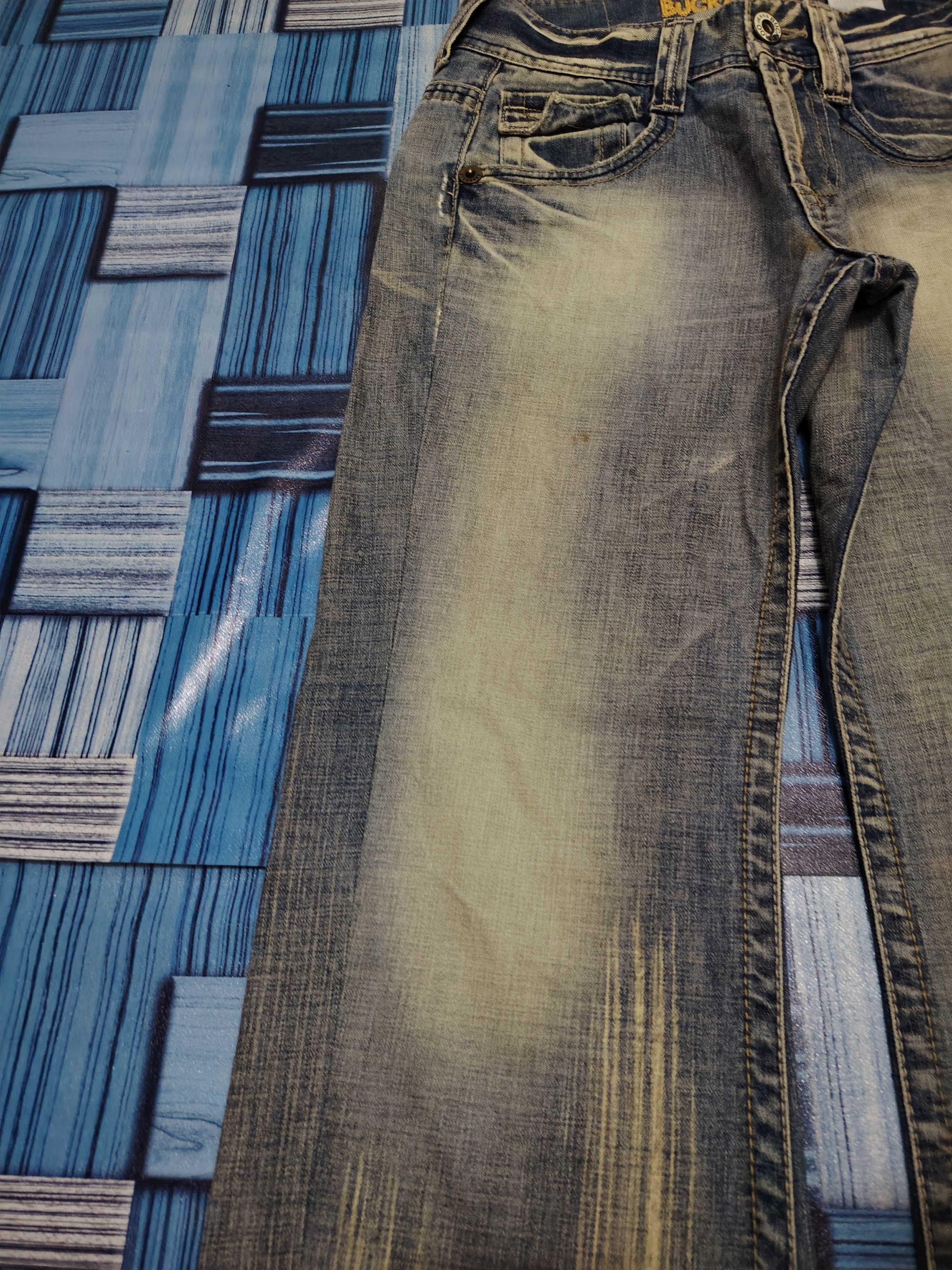 Hysteric Glamour 💥Thrashed💥 90s Buckaroo Flared Jeans Distressed Bootcut Size US 28 / EU 44 - 9 Thumbnail