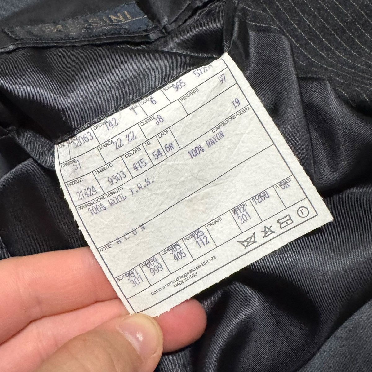 Trussini Trussini Pinstripe Suit Italy 46 Jacket 36x30 Pants Wool Size 46R - 10 Thumbnail