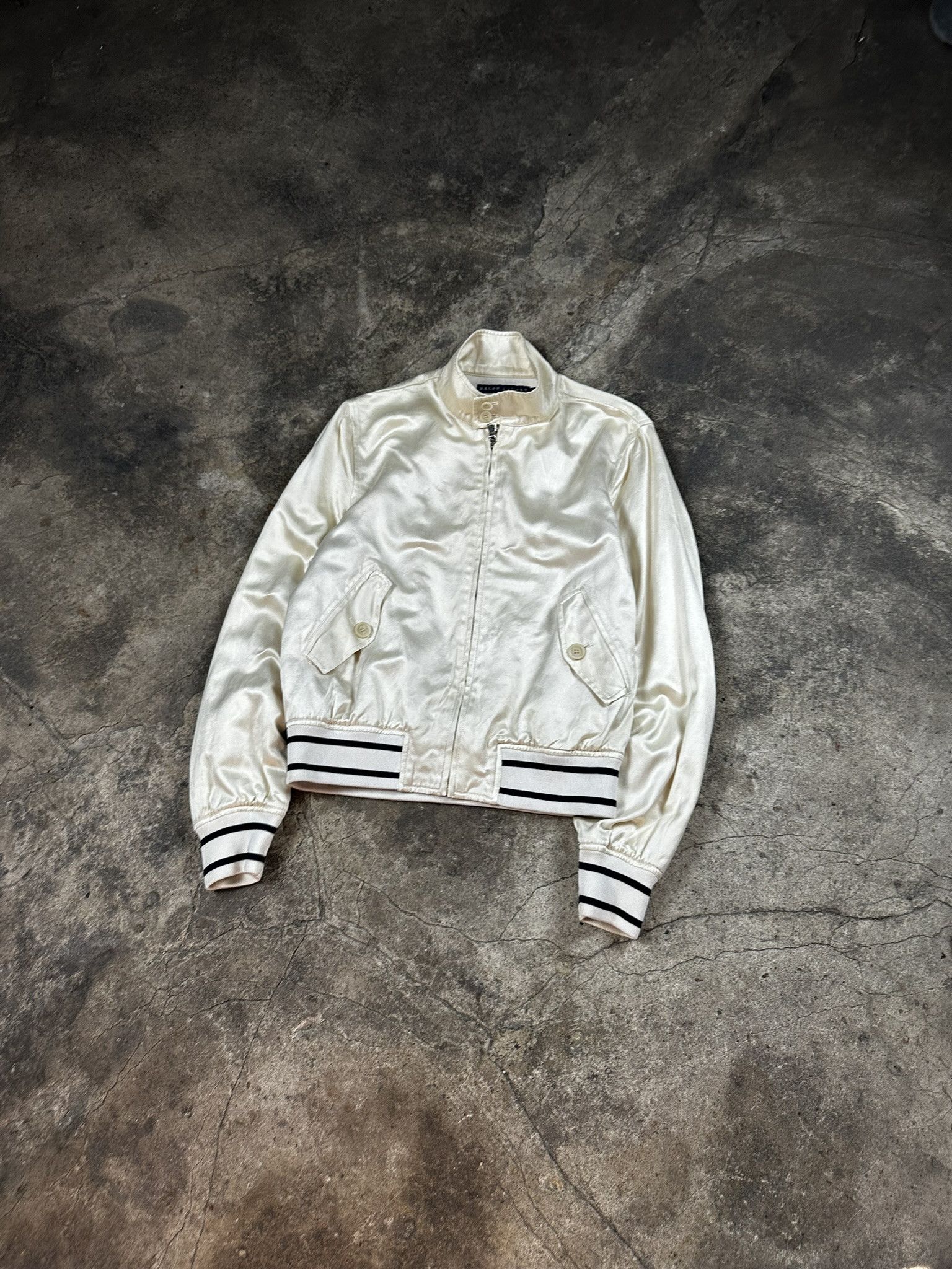 Ralph Lauren Vintage Ralph Lauren Silk Bomber Jacket Size M / US 6-8 / IT 42-44 - 1 Thumbnail