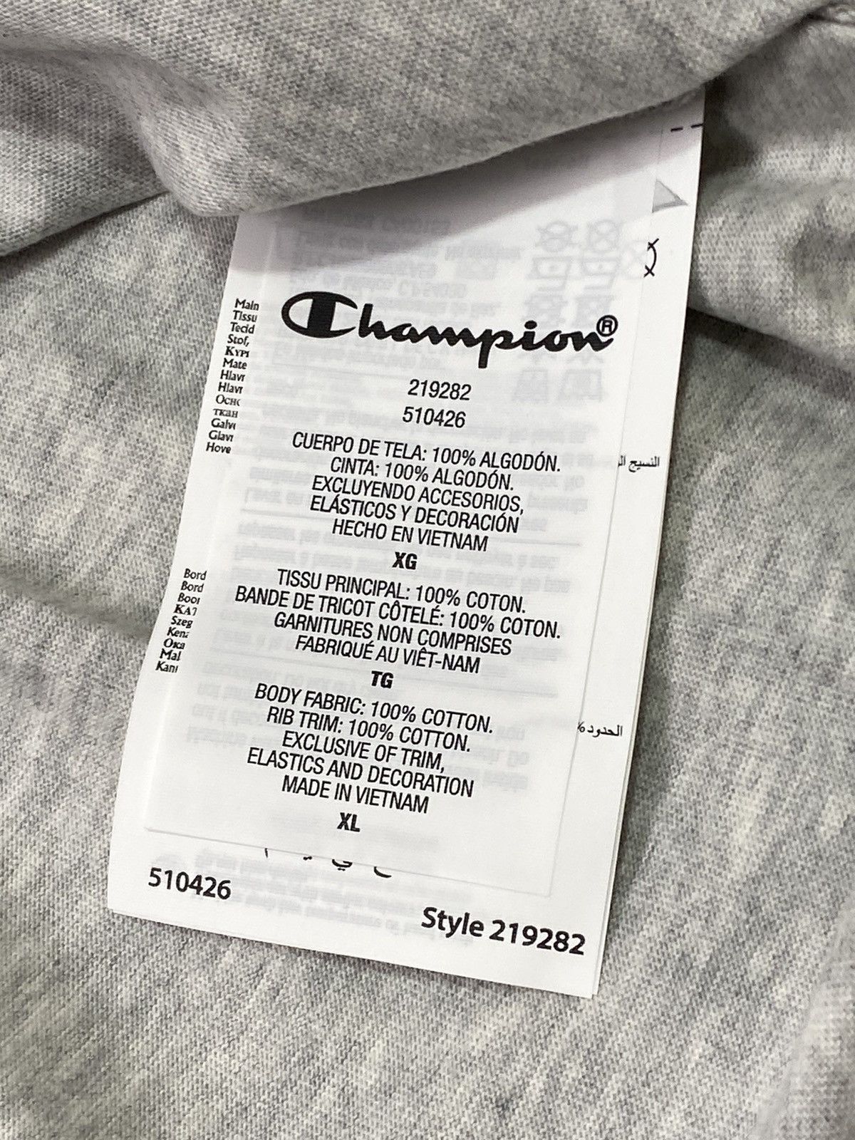 Champion T-shirt Champion x Bastie Boys size XL grey used Size US XL / EU 56 / 4 - 10 Thumbnail