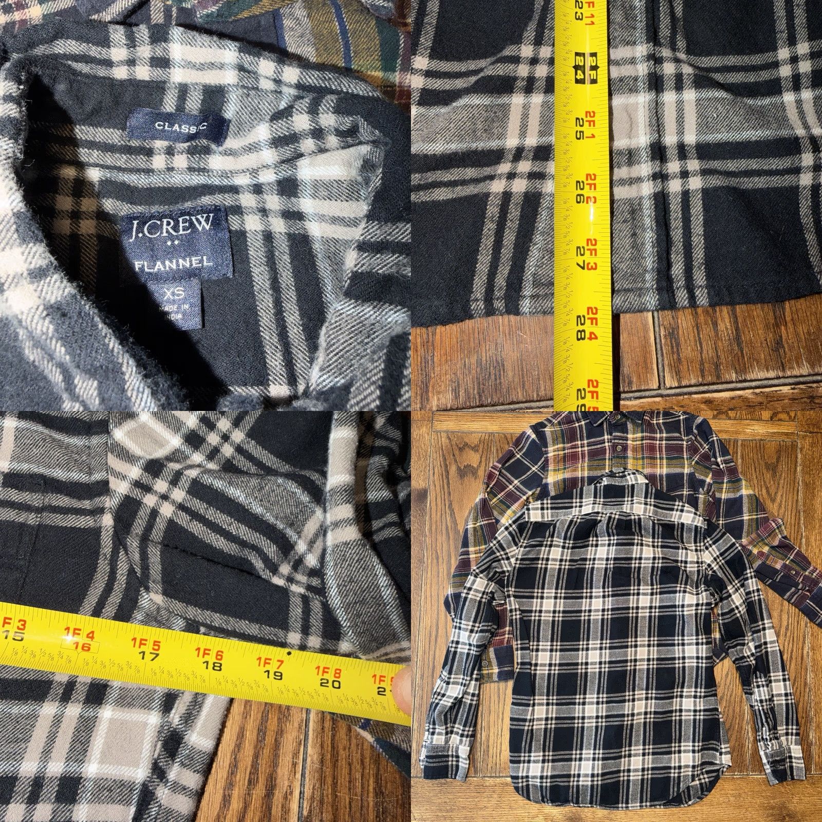 J.Crew J.CREW Shirt Men Plaid Flannel XS Slim Classic Long Sleeve Button Front Lot Of 3 Size US XS / EU 42 / 0 - 8 Thumbnail