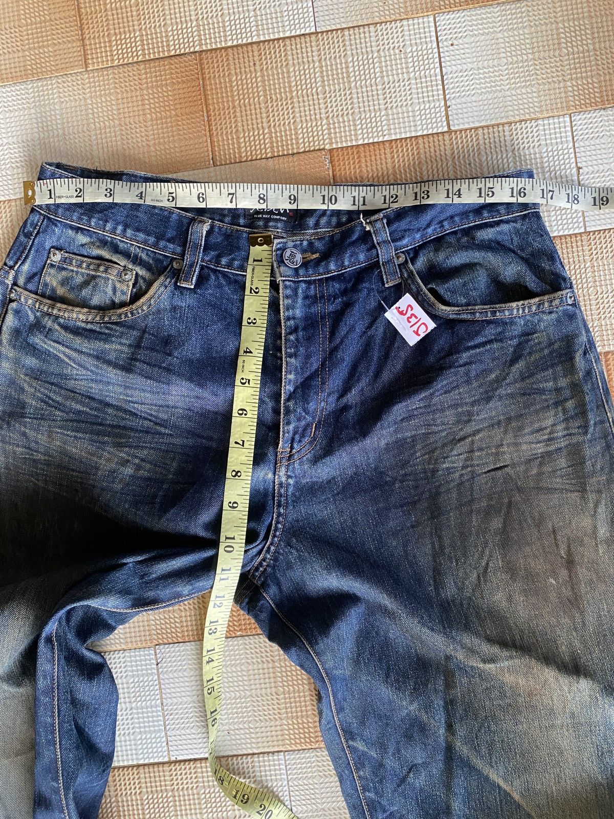 Vintage blue way straight cut denim