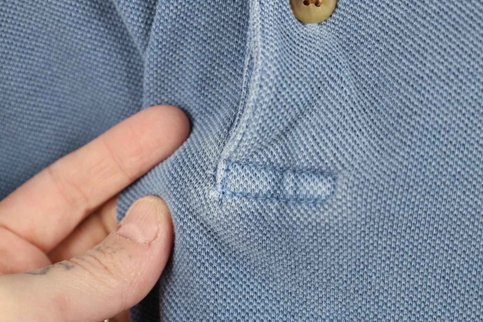 Vintage Vintage 90s Streetwear Pigment Dye Stonewash Golf Polo Shirt Size US L / EU 52-54 / 3 - 4 Thumbnail
