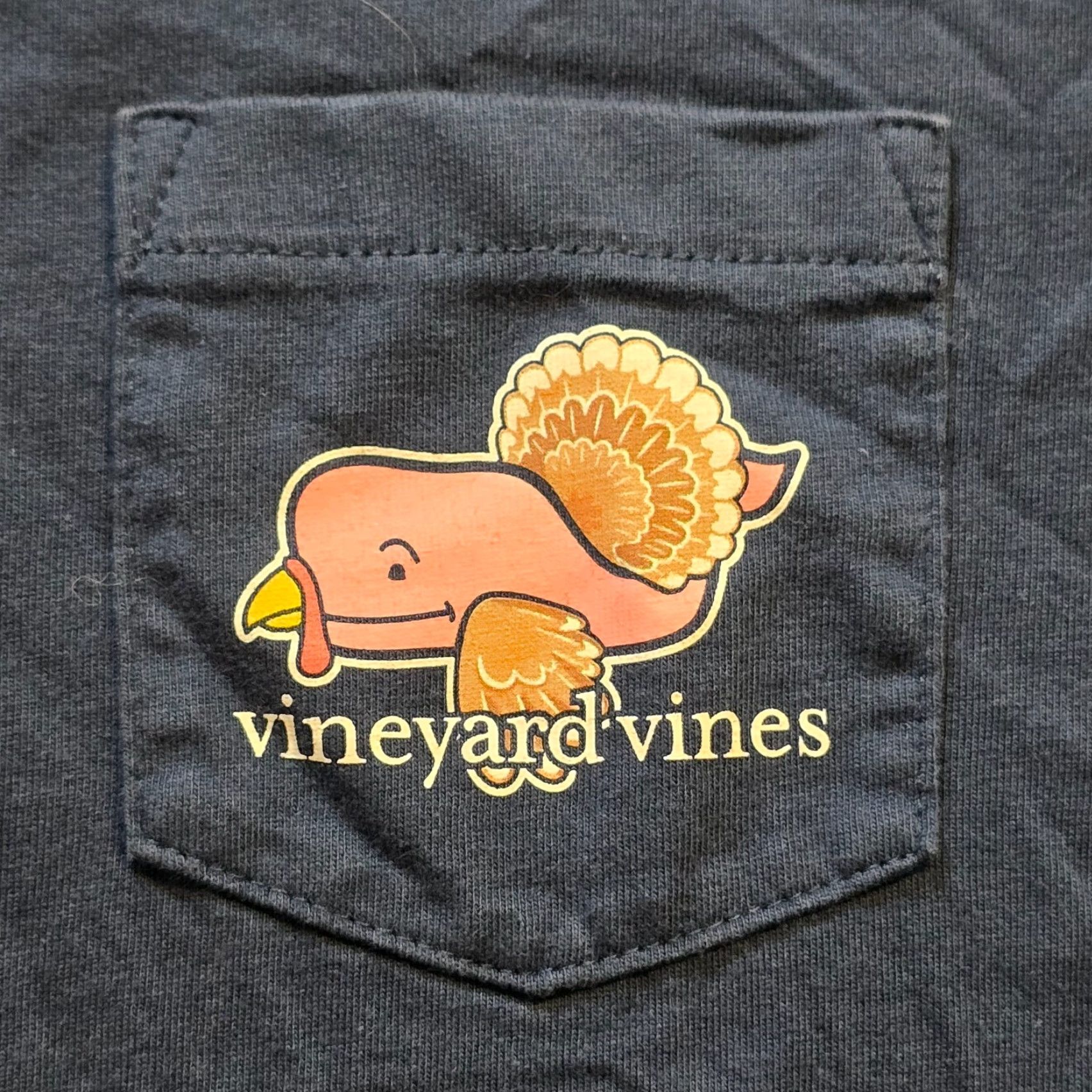 Vineyard Vines Vineyard Vines Top Womens Size Medium Blue Thanksgiving Turkey Casual Lounge Shirt Size M / US 6-8 / IT 42-44 - 4 Thumbnail