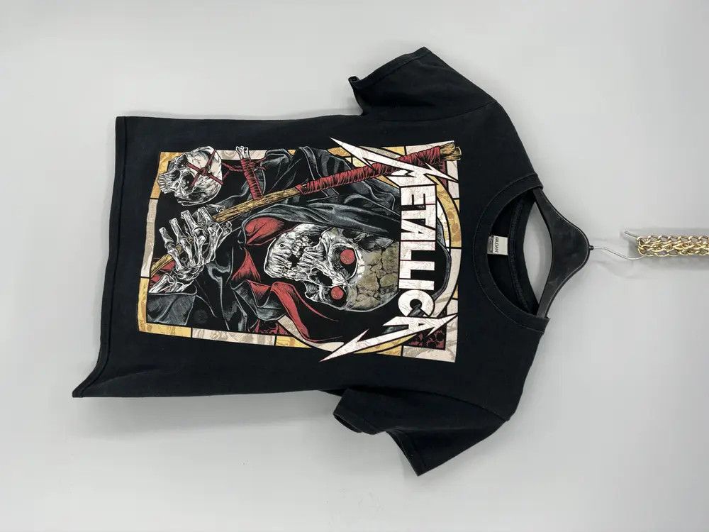 Band Tees Vintage Y2K Metallica Skulls Dead Face Band Rock Streetwear Size US L / EU 52-54 / 3 - 3 Thumbnail