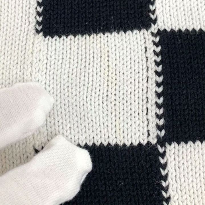 Louis Vuitton Louis Vuitton White Racing Check Cotton Sweater Size US S / EU 44-46 / 1 - 9 Thumbnail