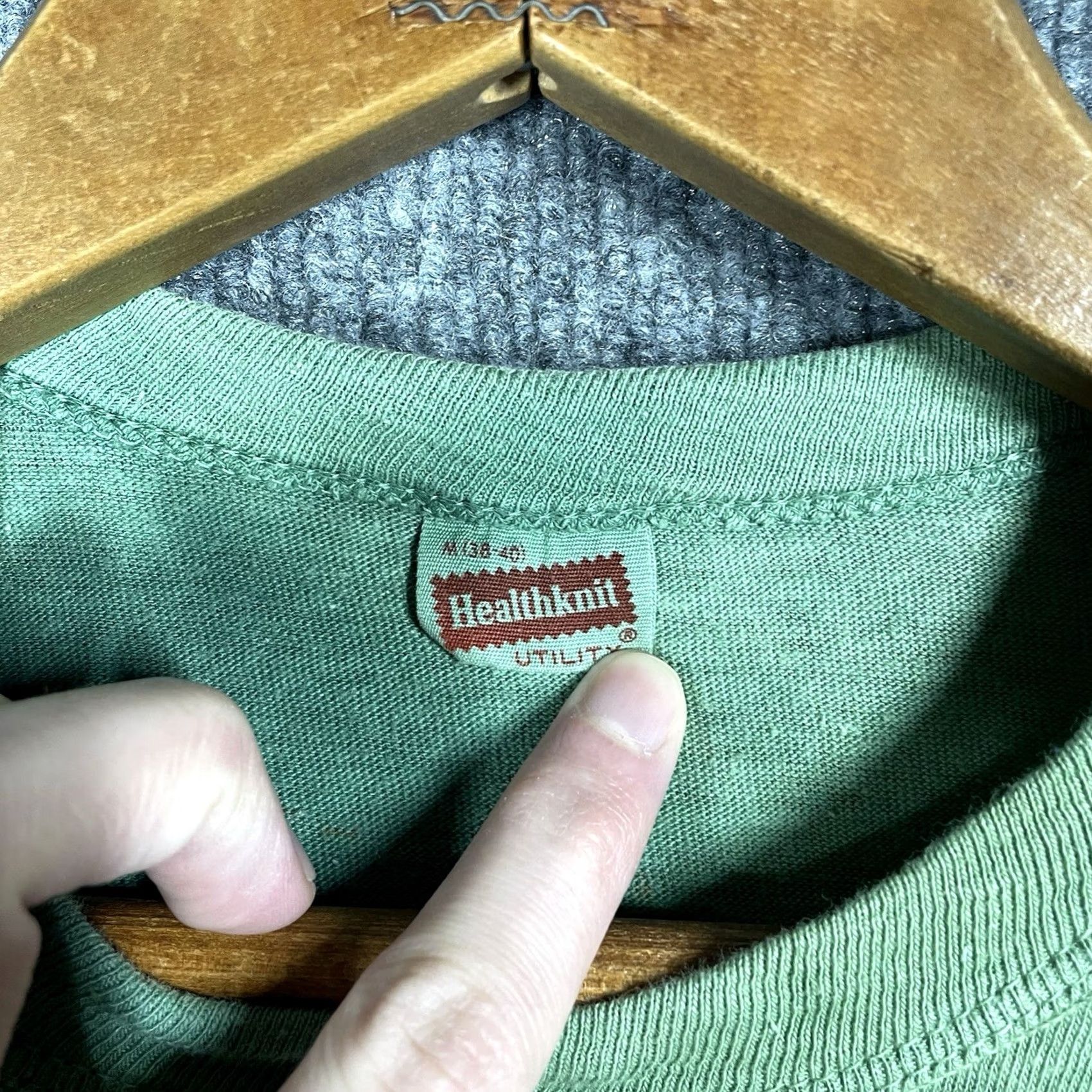 Vintage VINTAGE Squadron Officer School T Shirt Mens M Healthknit Air Force Green 50s 60s Graphic Tee Military/Landgirl Mens Size US M / EU 48-50 / 2 - 4 Thumbnail