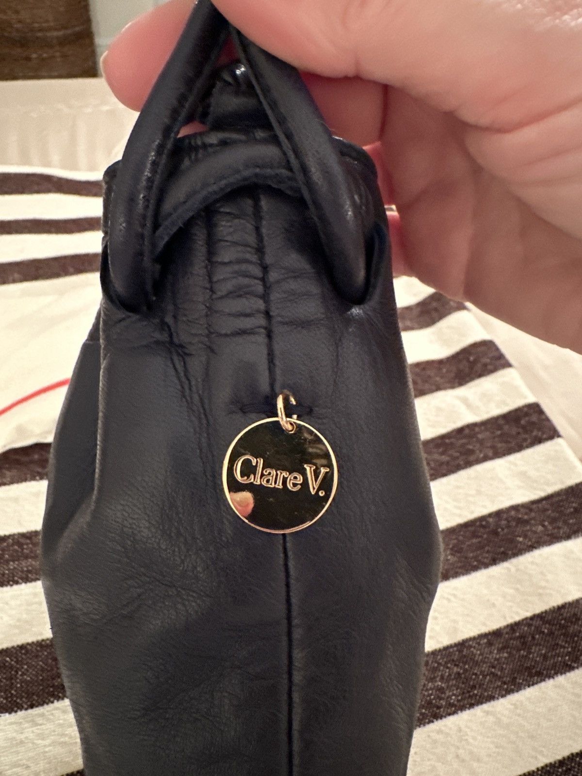Clare V. Clare V. Petit Henri Navy Blue Size ONE SIZE - 5 Thumbnail
