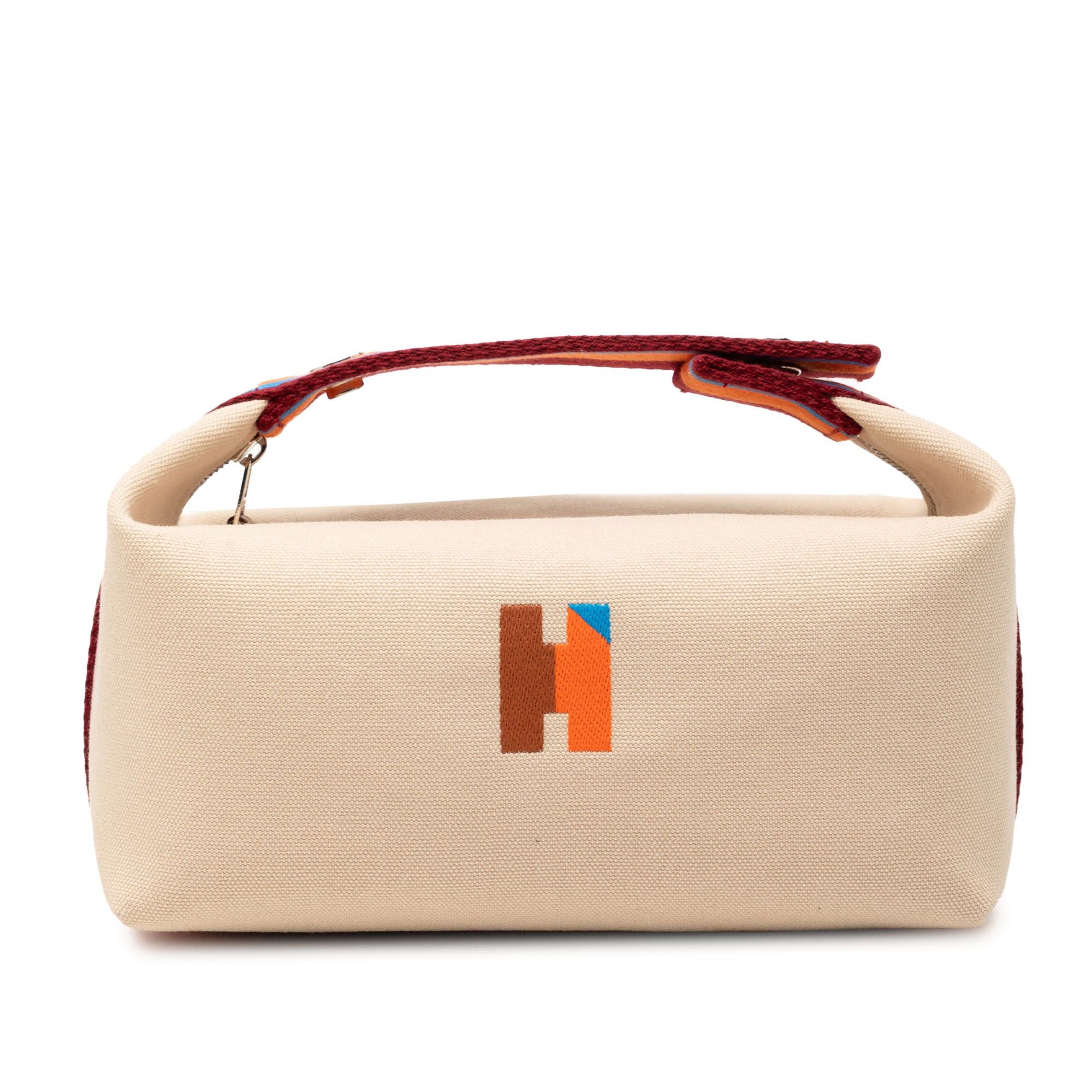 Hermes Small Toile Bride A Brac H Pavillon Case Size ONE SIZE - 1 Thumbnail