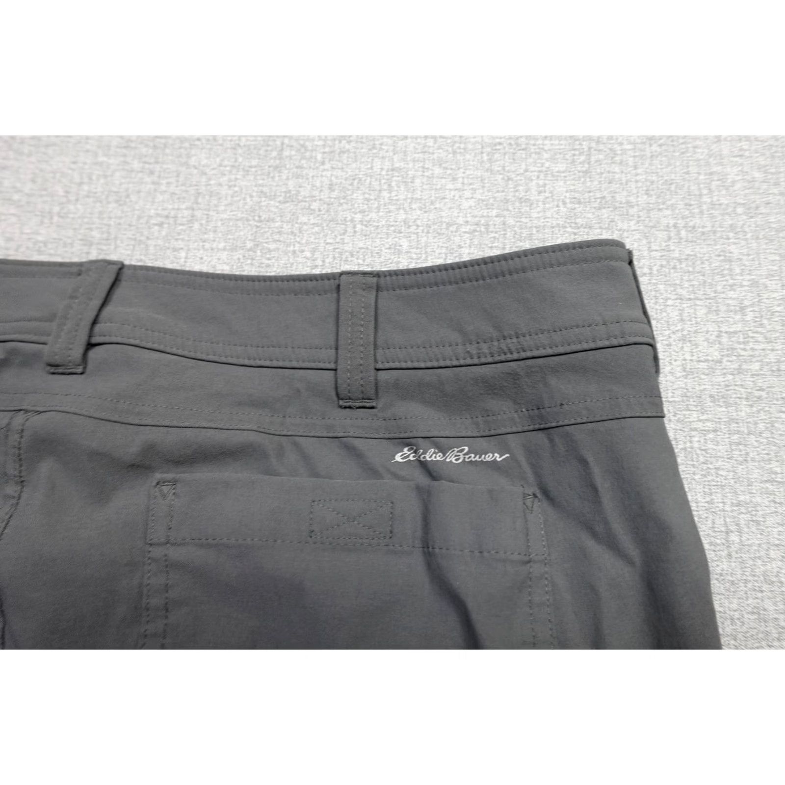 Eddie Bauer Eddie Bauer First Ascent Pants Mens 38x32 Gray Softshell Lined Hiking Pockets Zip Pocket Regular Fit Front Leg Reflected Logo Mens 38x32 Size US 38 / EU 54 - 2 Thumbnail