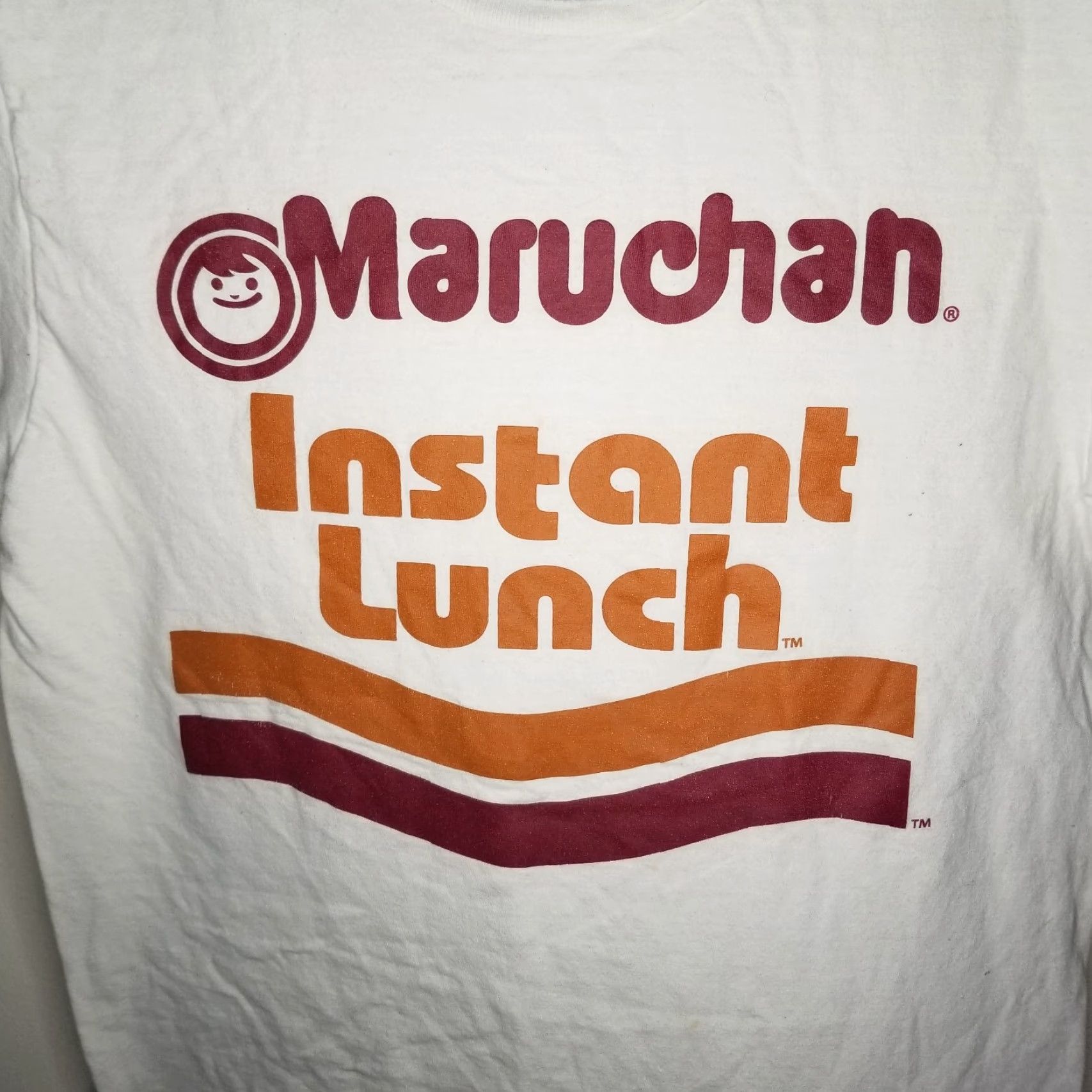Vintage MARUCHAN White Instant Lunch T-Shirt Short Sleeve Adult Small Mens Size S / US 4 / IT 40 - 2 Thumbnail