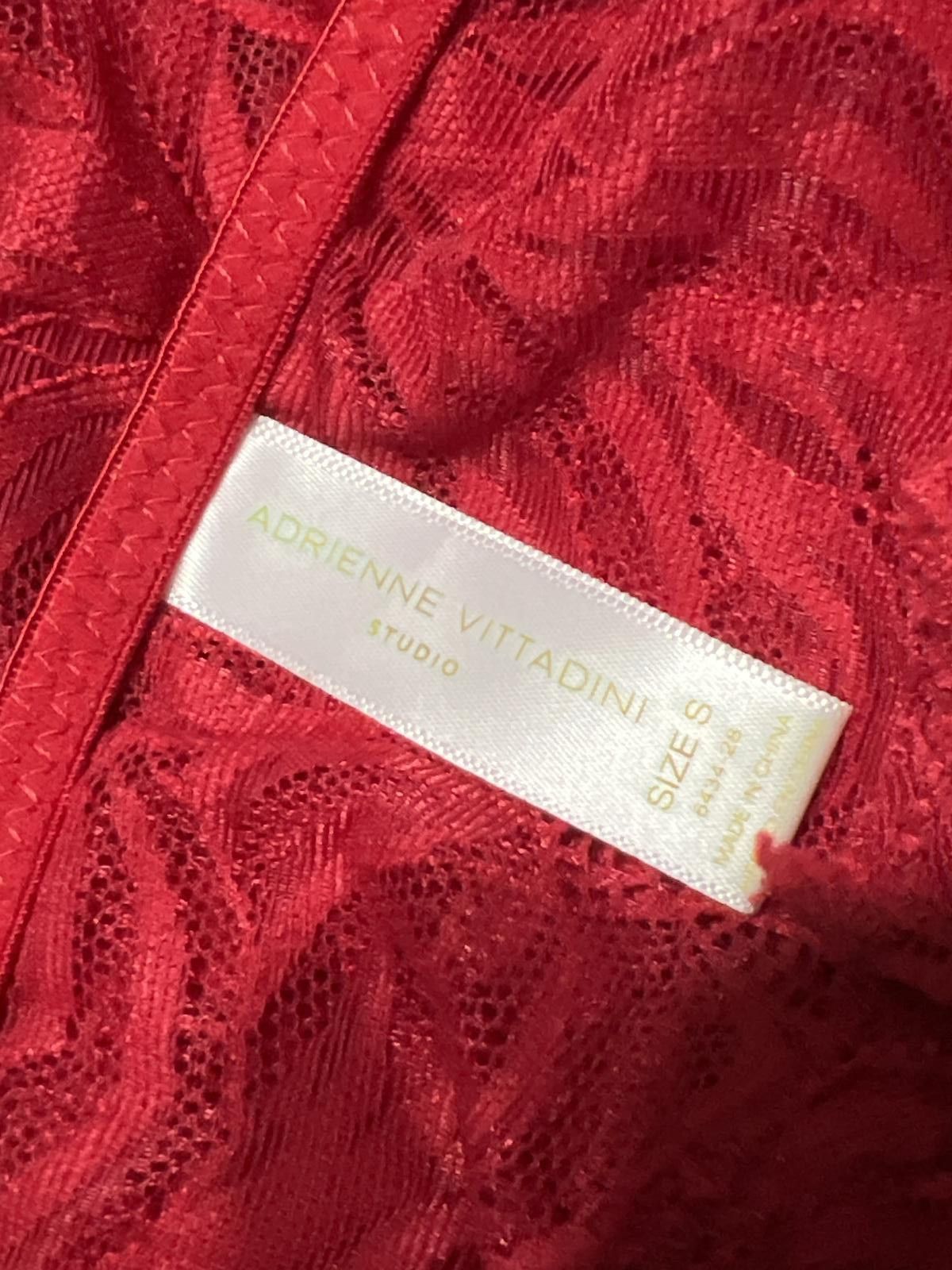 Other Adrienne Vittadini Red Lace Bodysuit Lingerie S NWOT Size ONE SIZE - 6 Thumbnail