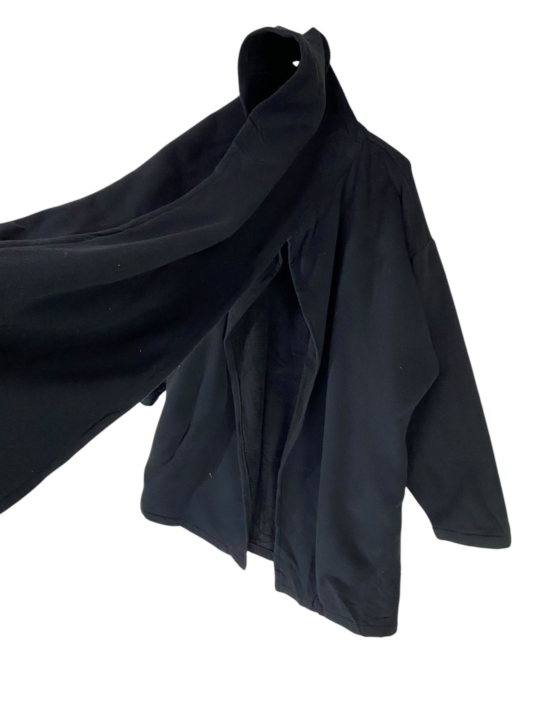 Other 1980s Norma Kamali shawl scarf hoodie wrap coat Size US M / EU 48-50 / 2 - 4 Thumbnail