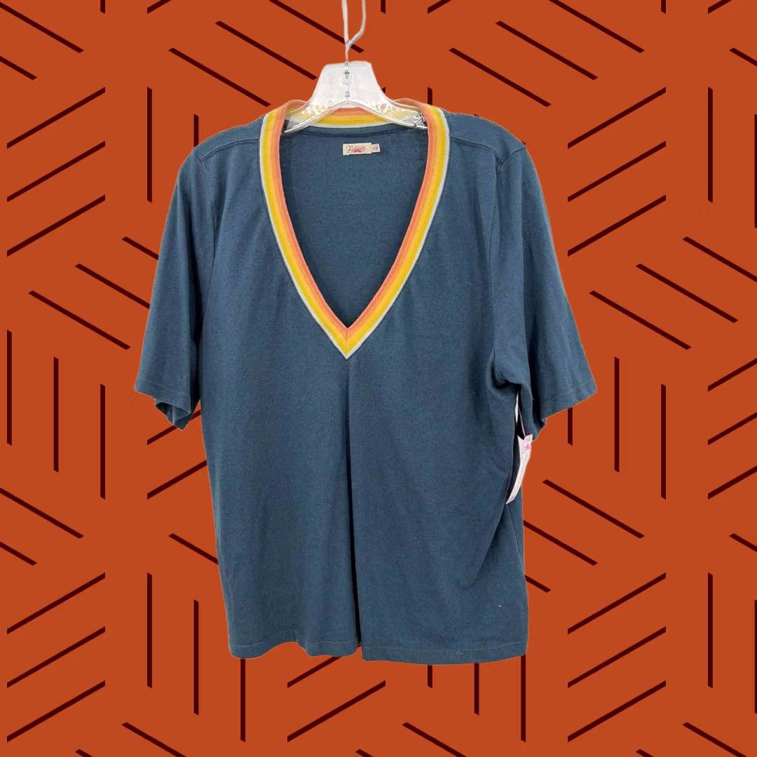 Faherty Pre-Owned Faherty Navy Size XL Blouse Size XL / US 12-14 / IT 48-50 - 1 Thumbnail
