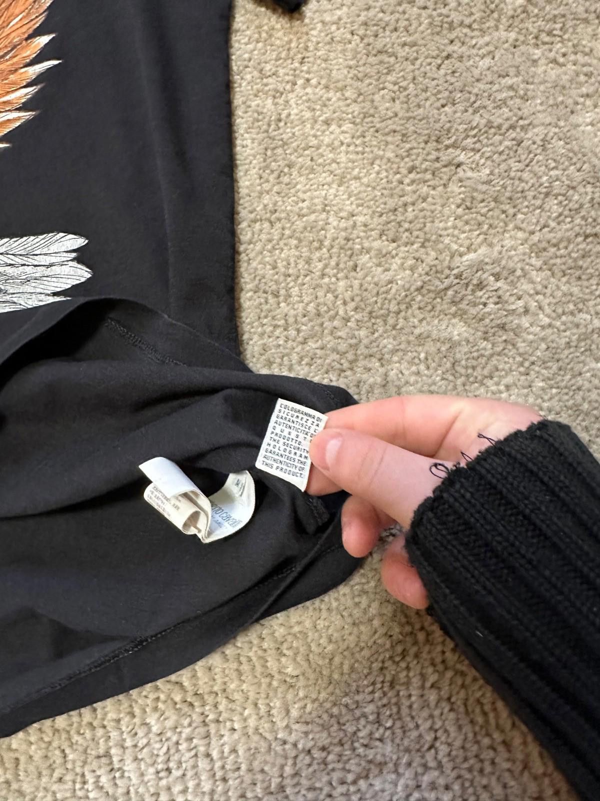 Roberto Cavalli Roberto Cavalli Eagle Black Tee Shirt Sz M Size US M / EU 48-50 / 2 - 6 Thumbnail