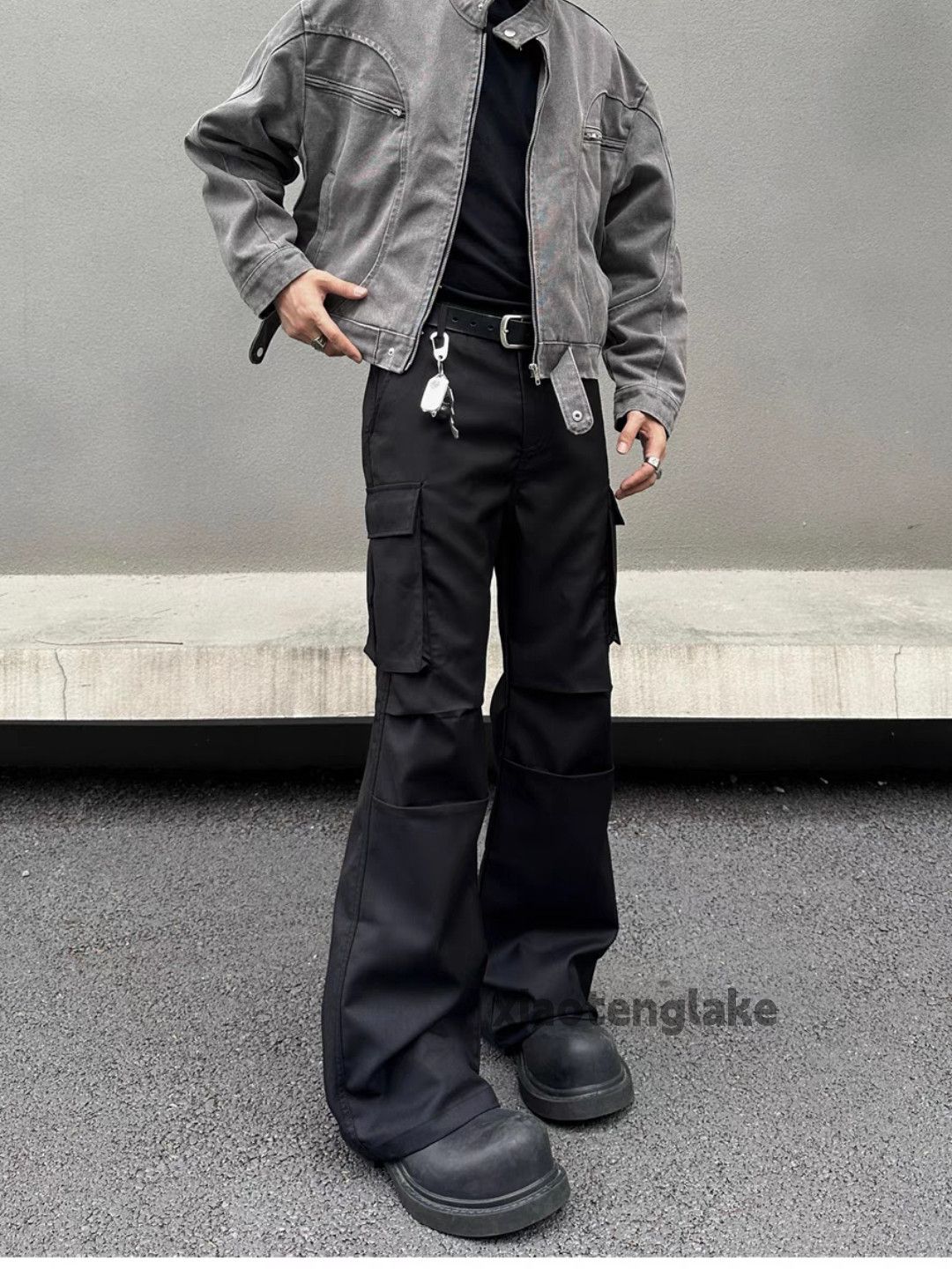 Designer × Japanese Brand × Vintage Utility military tactical cargo flared pleated flared pants Size US 34 / EU 50 - 4 Thumbnail