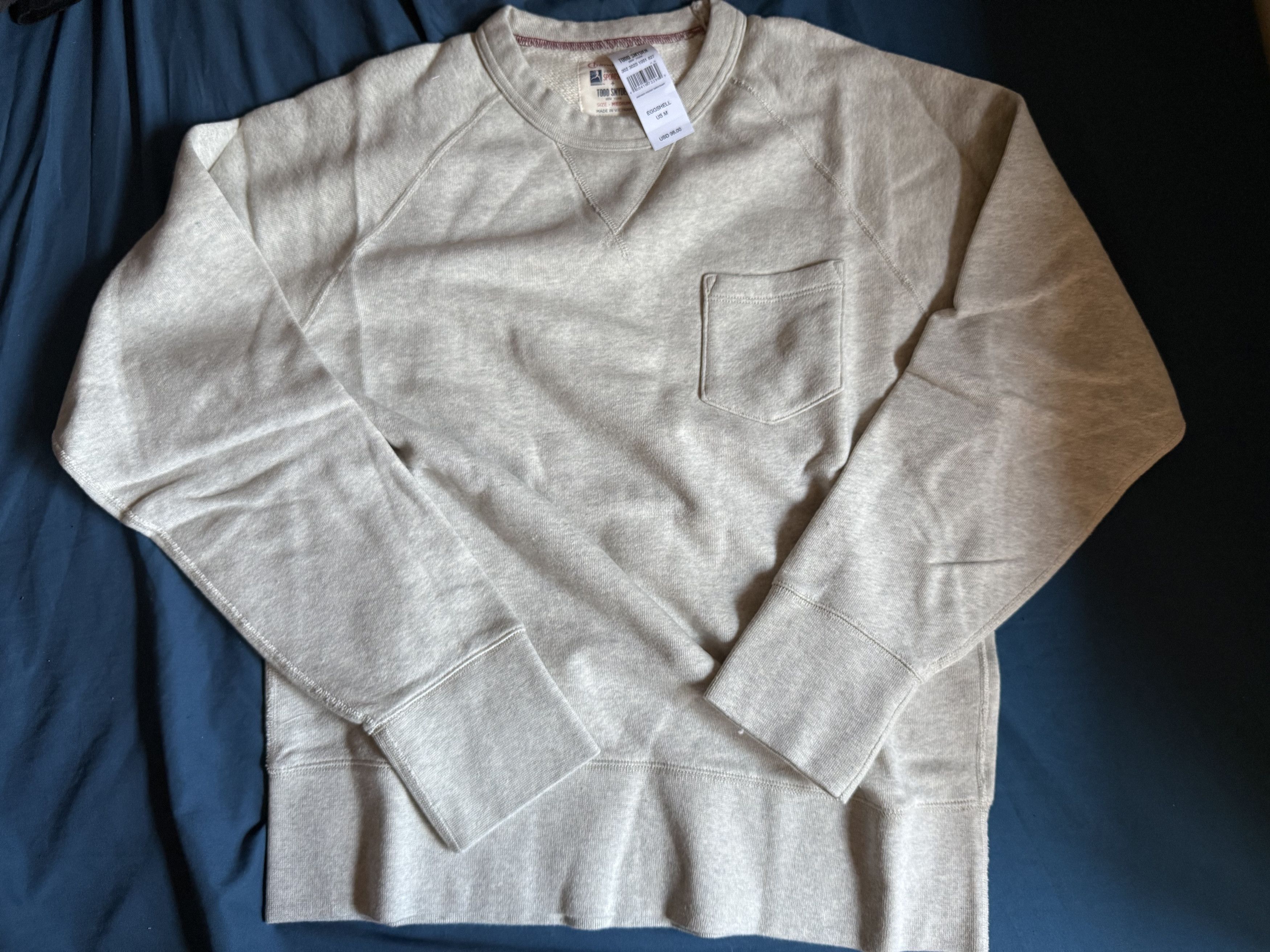 Champion × Todd Snyder TODD SNYDER x CHAMPION MIDWEIGHT SWEATSHIRT in EGGSHELL MIX Size US M / EU 48-50 / 2 - 2 Thumbnail