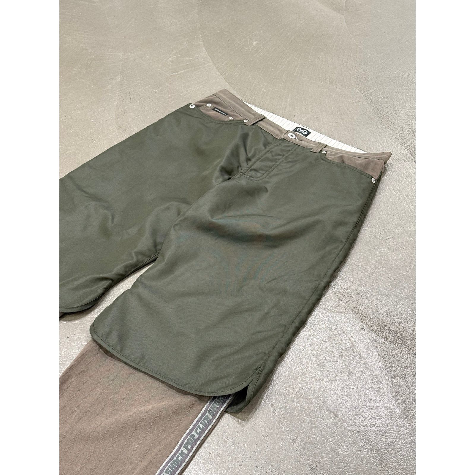 Dolce & Gabbana A/W2004 Dolce & Gabbana double layer hybrid pants Size 33" - 3 Thumbnail