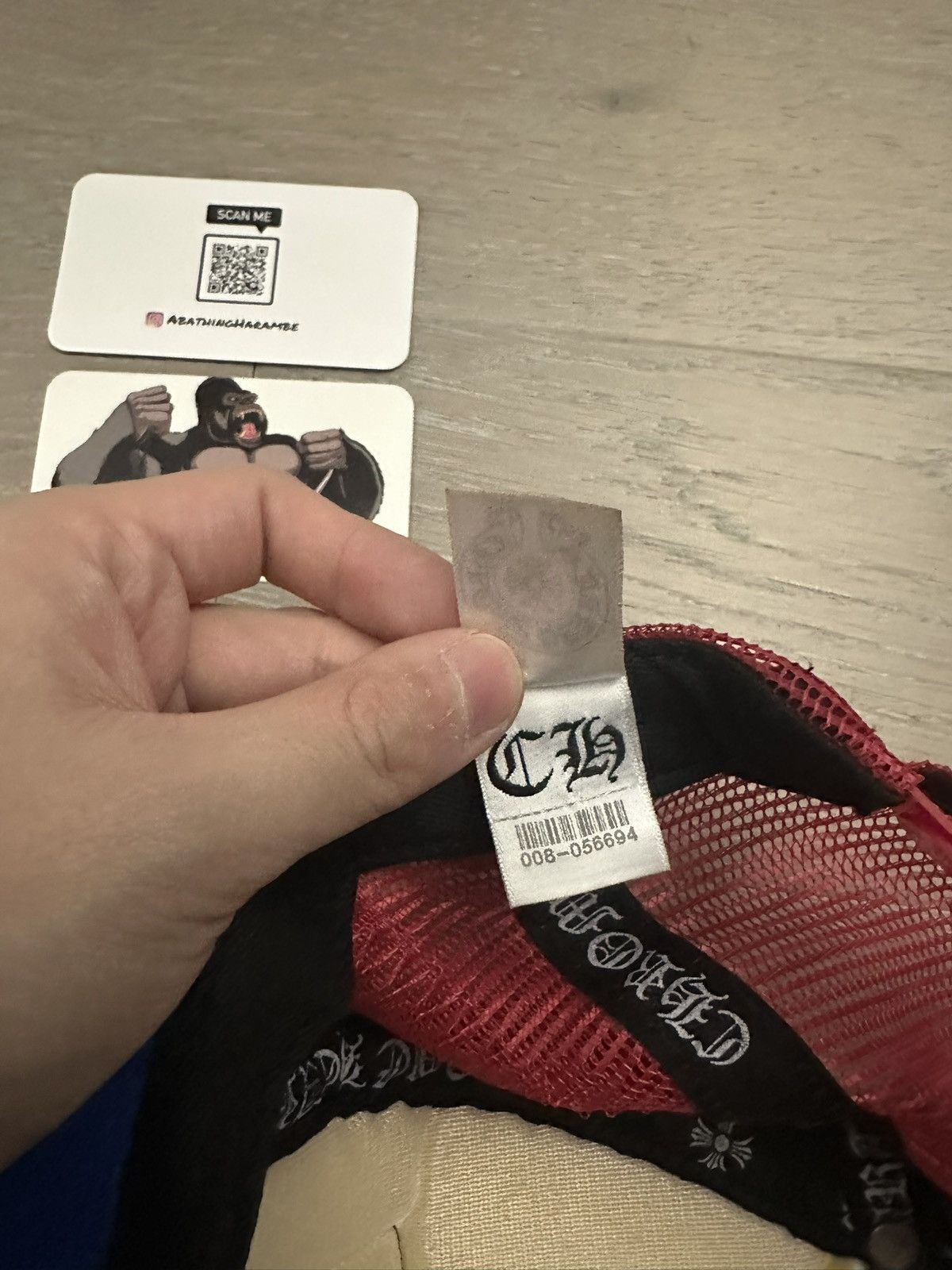 Chrome Hearts Chrome Hearts FUCK Hollywood Trucker Hat 'Blue/White/Red' Size ONE SIZE - 7 Thumbnail