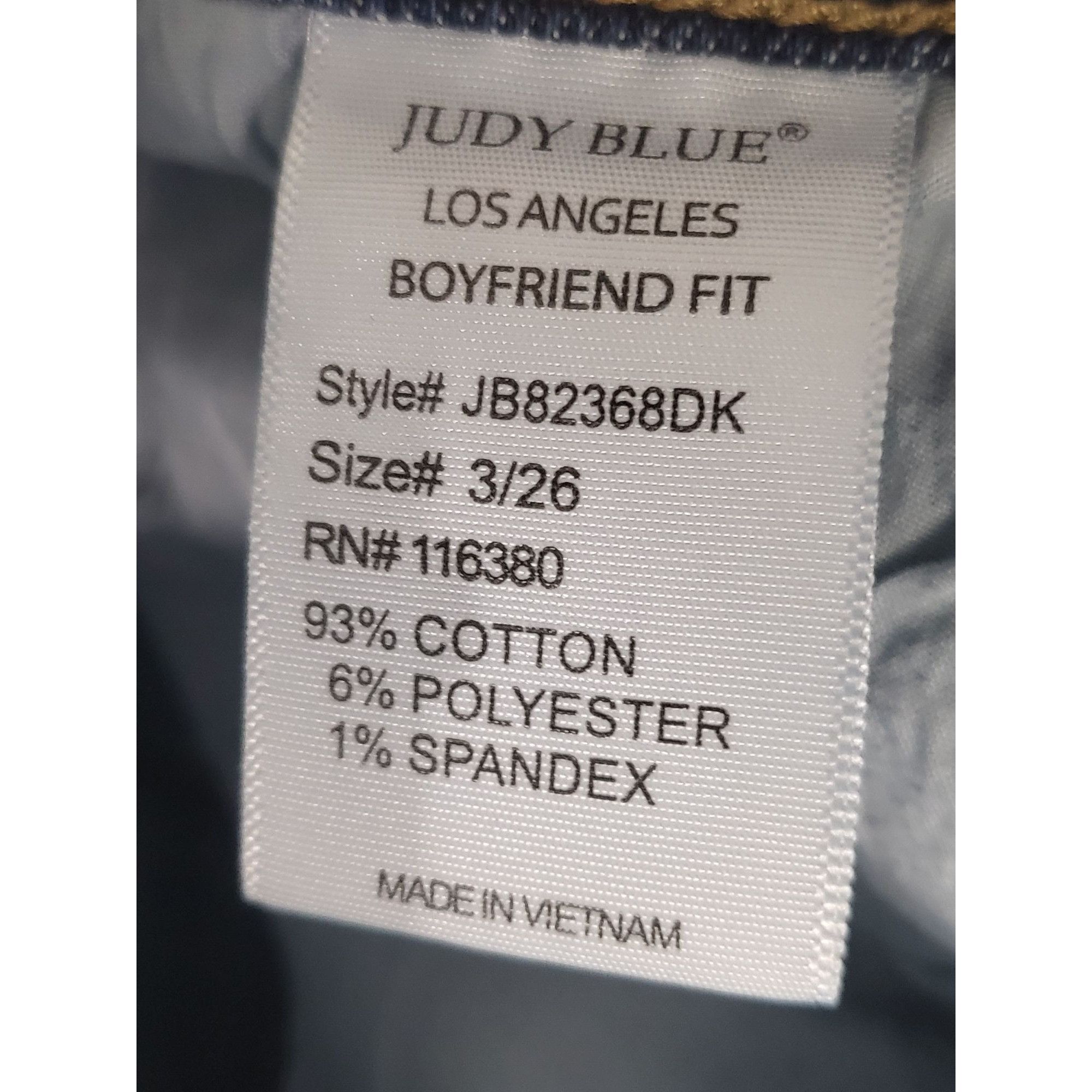 Judy Blue Judy Blue Los Angeles Jeans Women Sz 3/26 Boyfriend Fit Dist Size 26" / US 2 / IT 38 - 8 Thumbnail
