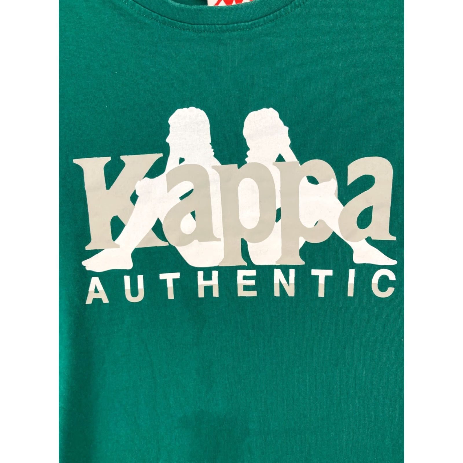 Kappa Kappa Womens Promo Tee XL Green College T-Shirt Adult Regular Classic Fit Short Sleeve Crew Neck Shirt Womens Size XL / US 12-14 / IT 48-50 - 2 Thumbnail