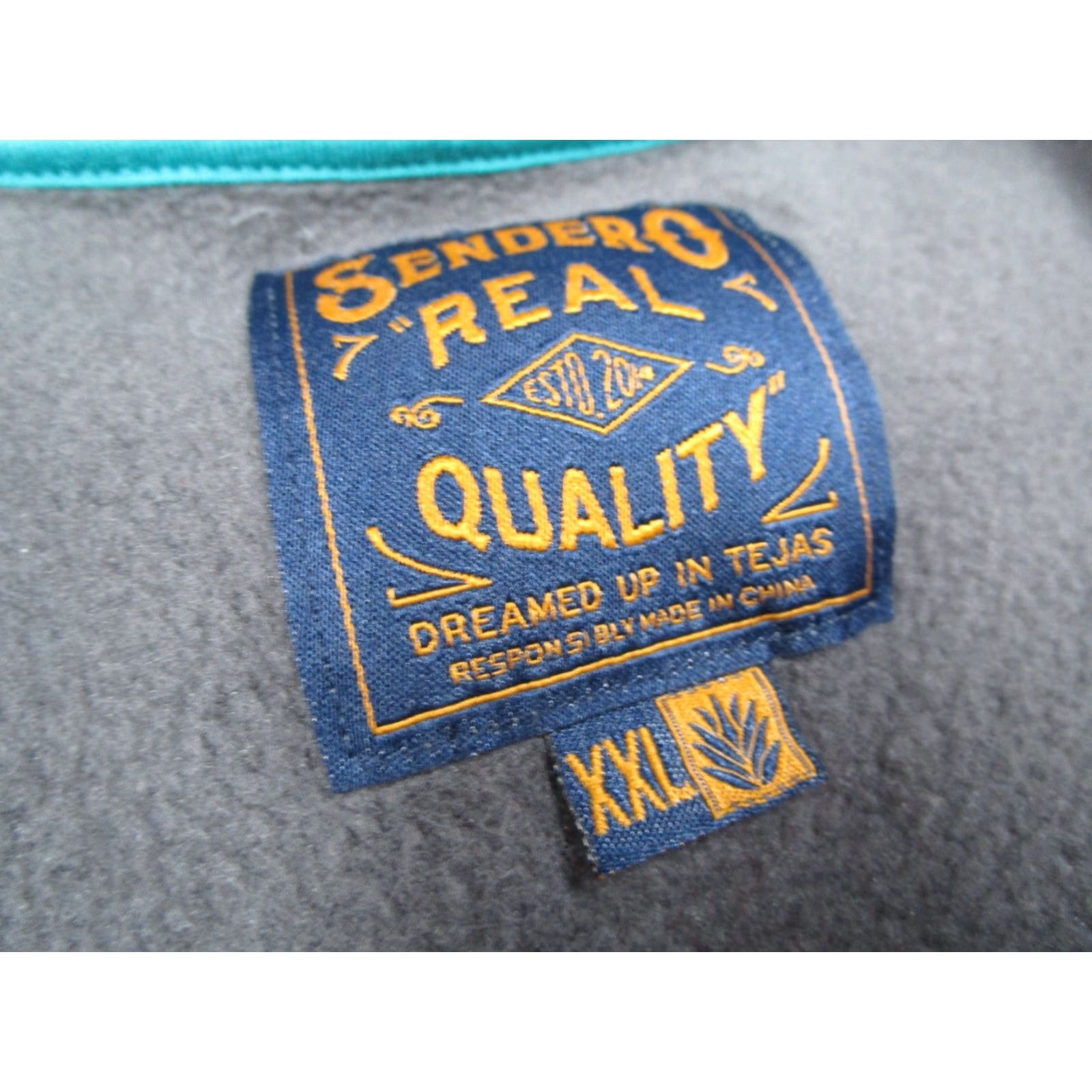Vintage Sendero Sweatshirt Mens 2XL Gray Crew Neck Long Sleeve Pullover Cotton Polyester Fleece Cowed Dinosaur Graphic No, wait. Size US XXL / EU 58 / 5 - 3 Thumbnail