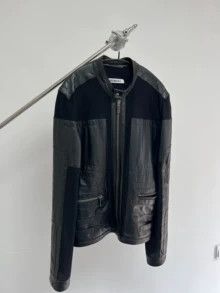Dirk Bikkembergs Dirk Bikkembergs' leather and mesh zip-up jacket Size US L / EU 52-54 / 3 - 1 Thumbnail