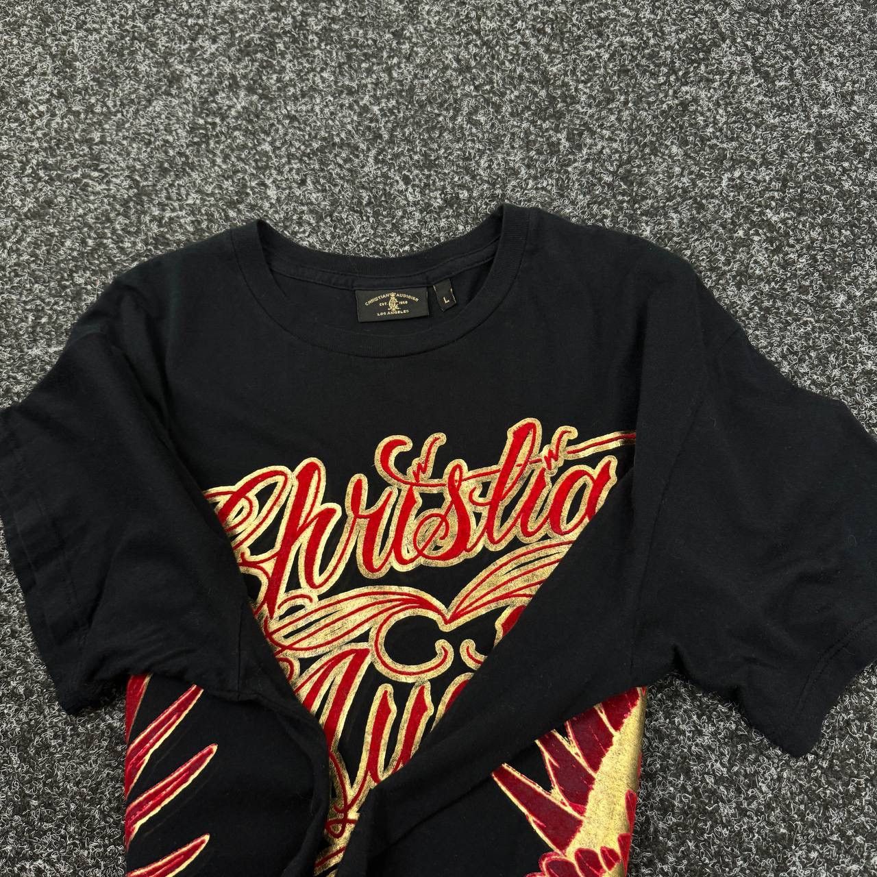 Ed Hardy Christian Audigier t-shirt big print japanese style skater Size US L / EU 52-54 / 3 - 7 Thumbnail