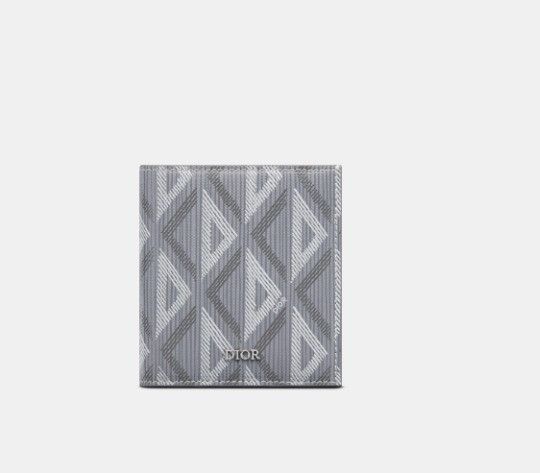 Dior o1w1db10325 2ESBH Size: OS / Vertical Bifold Wallet in Grey Size ONE SIZE - 1 Thumbnail