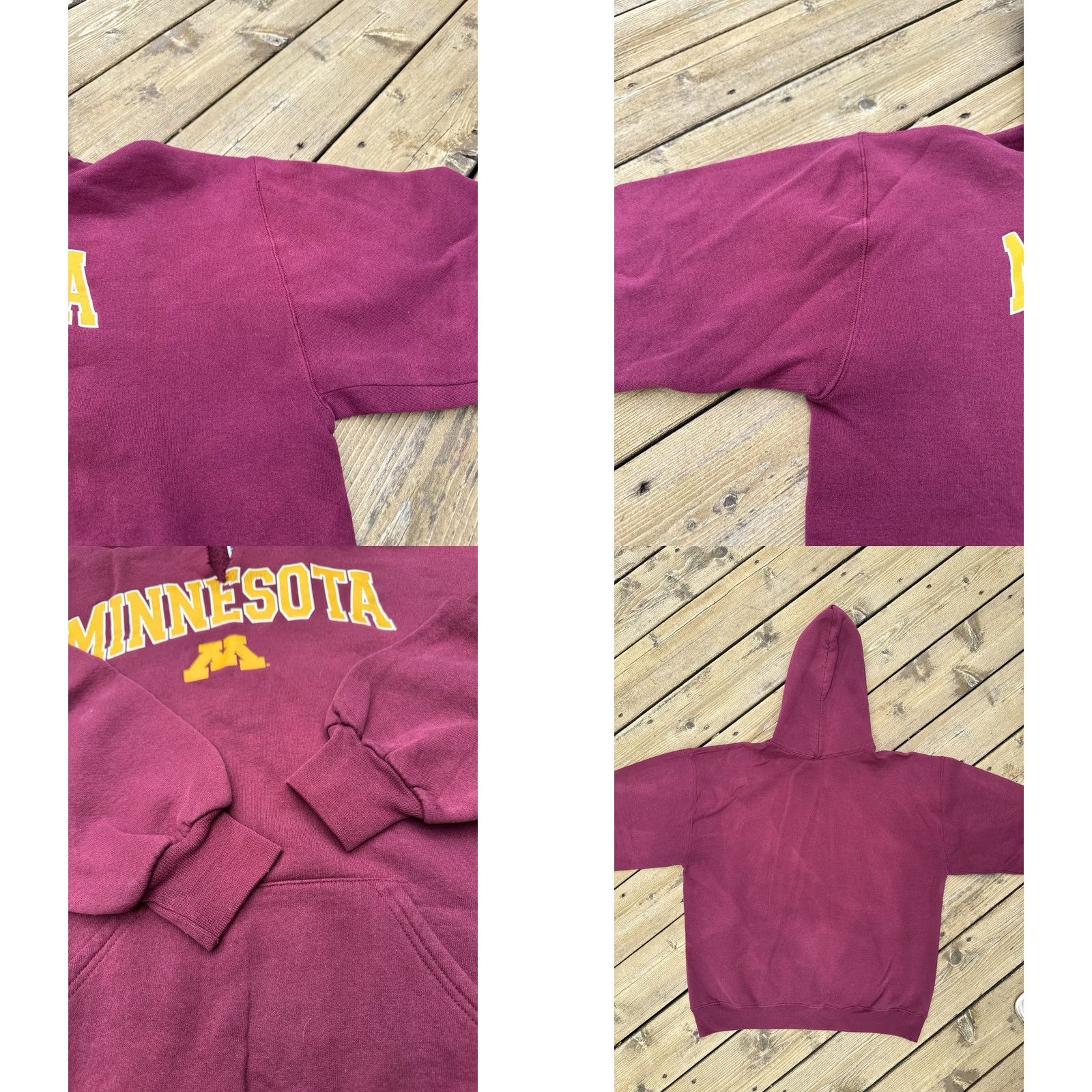 Russell Athletic VINTAGE Russell Athletic Minnesota Gophers Hoodie XL USA Made NCAA Mens Long Sleeve Red Graphic Print Hooded 90s College Sports Pullover USA Made Size US XL / EU 56 / 4 - 8 Thumbnail
