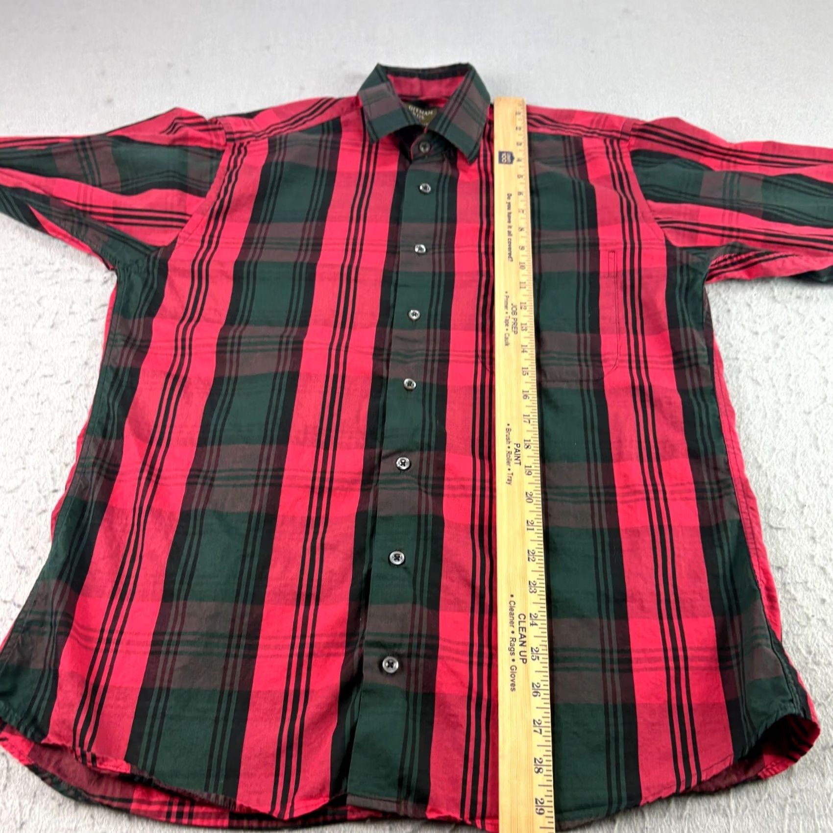 Vintage Gitman Bros Shirt Mens XL Red Plaid Button-Up Long Sleeve Casual Mens Regular Fit USA Made Size US XL / EU 56 / 4 - 5 Thumbnail