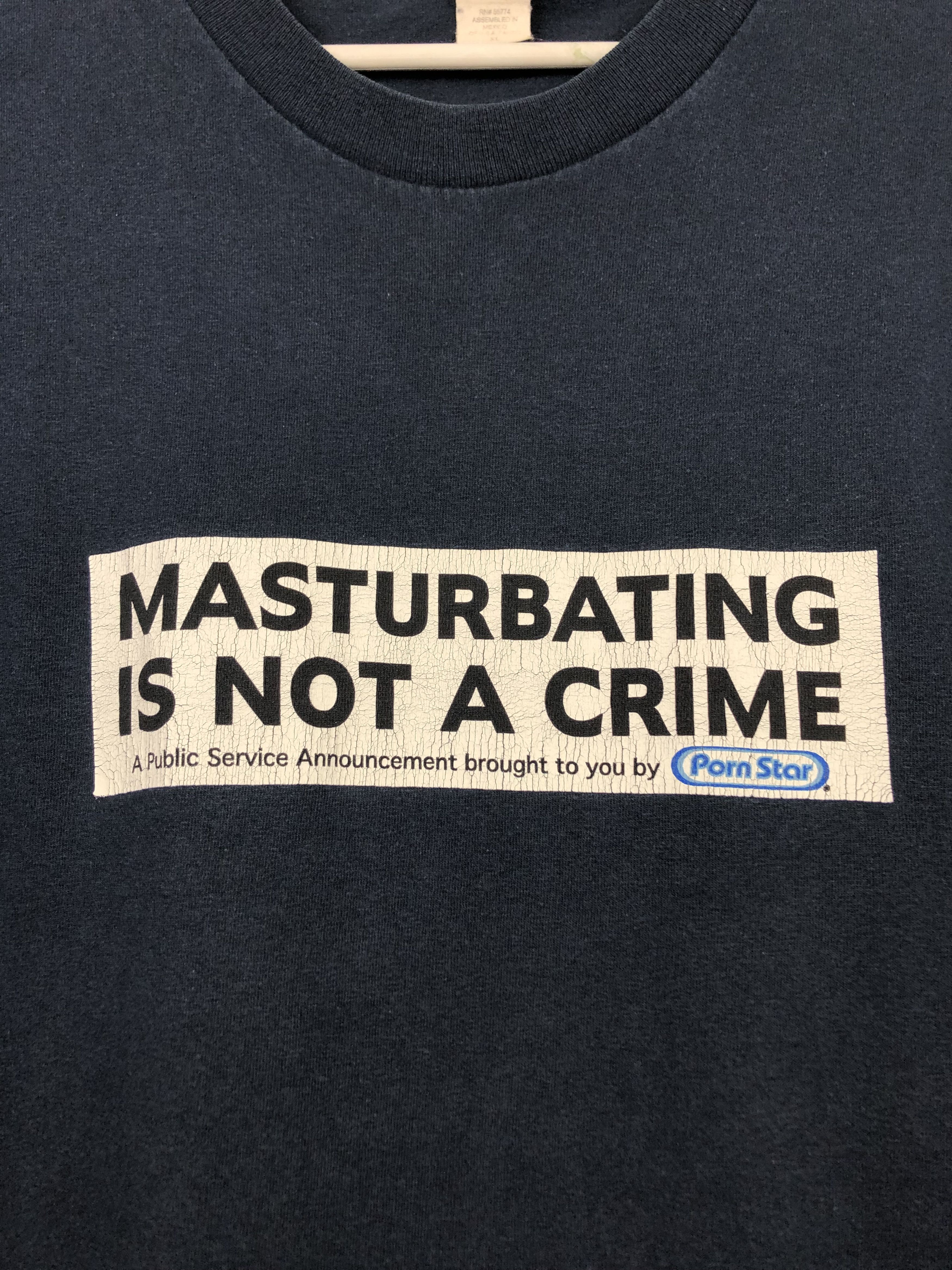Vintage Vintage Porn Star Shirt Over Print Not A Crime Tee Jersey Size US XL / EU 56 / 4 - 5 Thumbnail