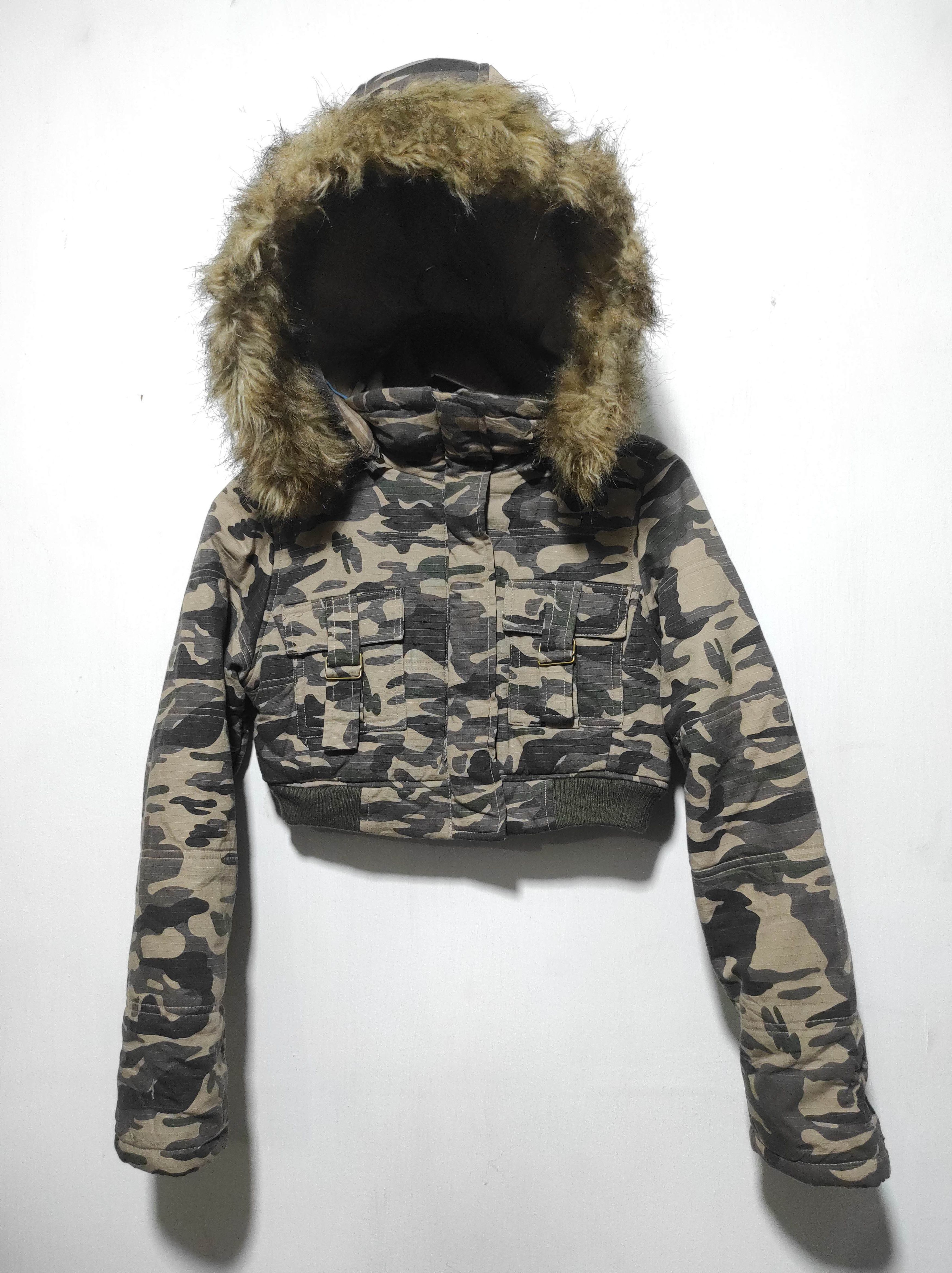 Hysteric Glamour Coloring gem Crop Camo Zip Hoodie Parka Jacket Size M / US 6-8 / IT 42-44 - 2 Thumbnail