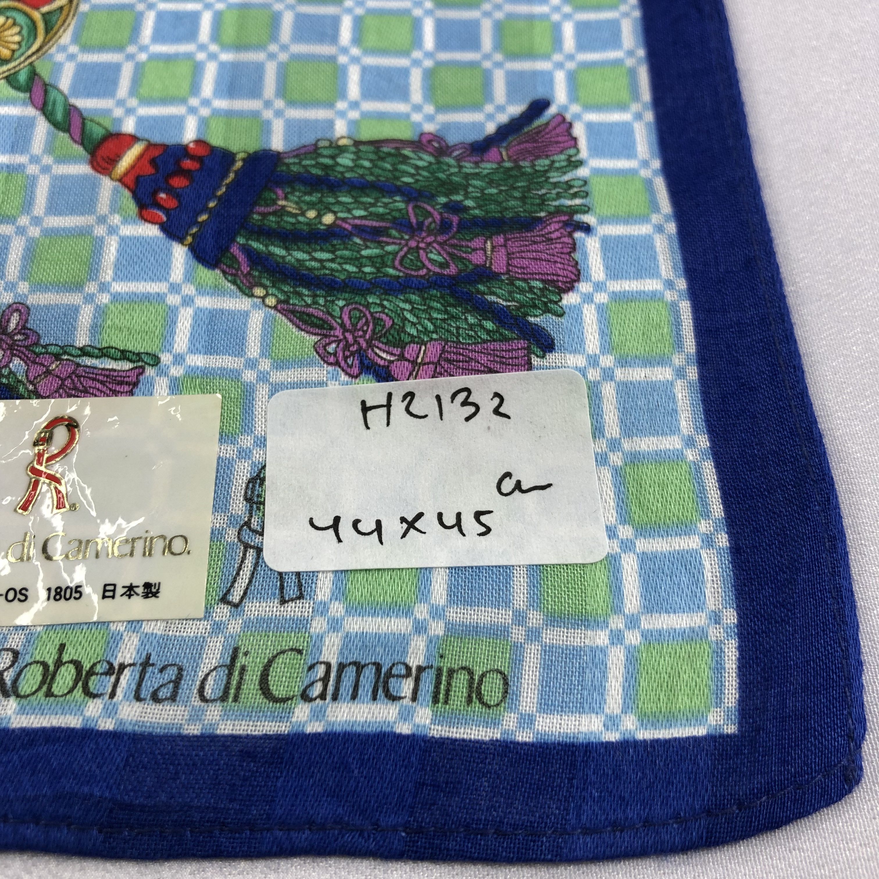 Roberta di Camerino × Vintage Roberta di Camerino Handkerchief Neckerchief Bandana H2132 Size ONE SIZE - 6 Thumbnail