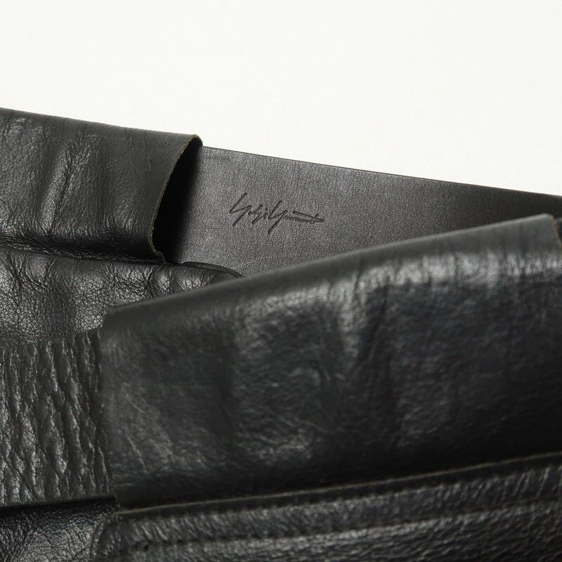 Yohji Yamamoto Leather Fringe Pocket Belt Size 32 - 10 Thumbnail