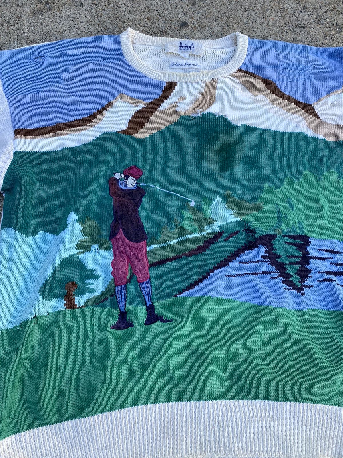 Pringle Of Scotland × Vintage Vintage 90s Pringle of Scotland golf sweater Size US L / EU 52-54 / 3 - 2 Thumbnail