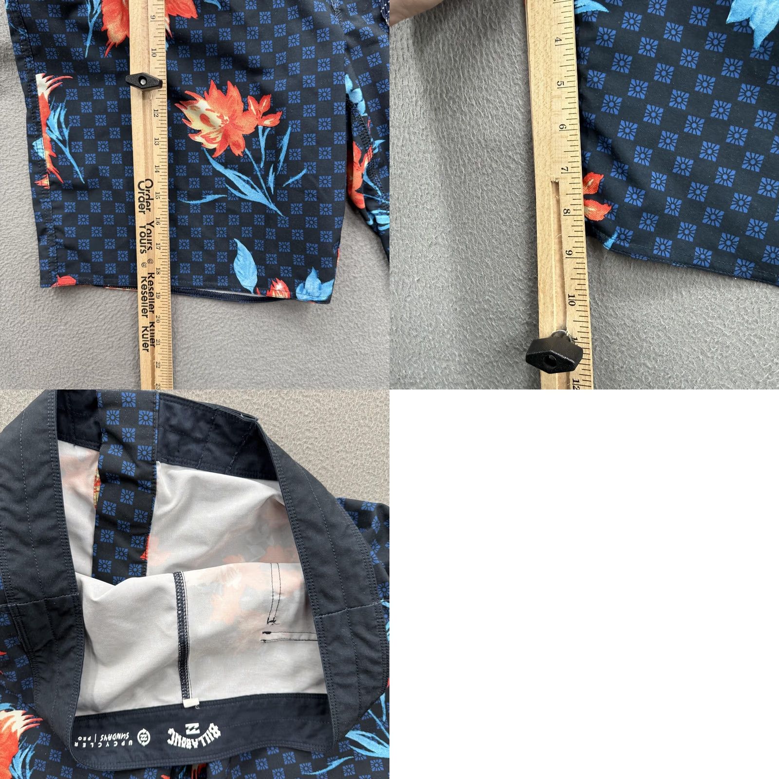 Billabong Billabong Board Shorts Mens 36 Multicolor Floral Swim Trunks Stretch Quick Dry Size US 36 / EU 52 - 8 Thumbnail
