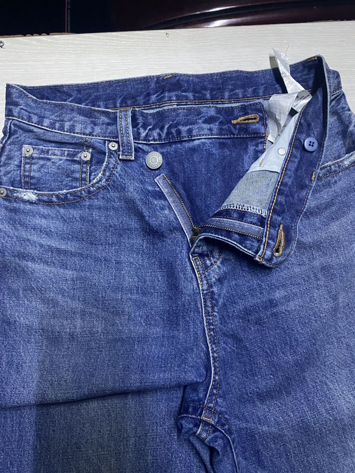 Japanese Brand Vintage Rodeo Crown Blue Wash Ifsixwasnine Style Flare Jeans Size US 29 - 10 Thumbnail